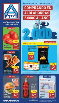 Vista previa Aldi folleto Península válido desde el 26.01.2026