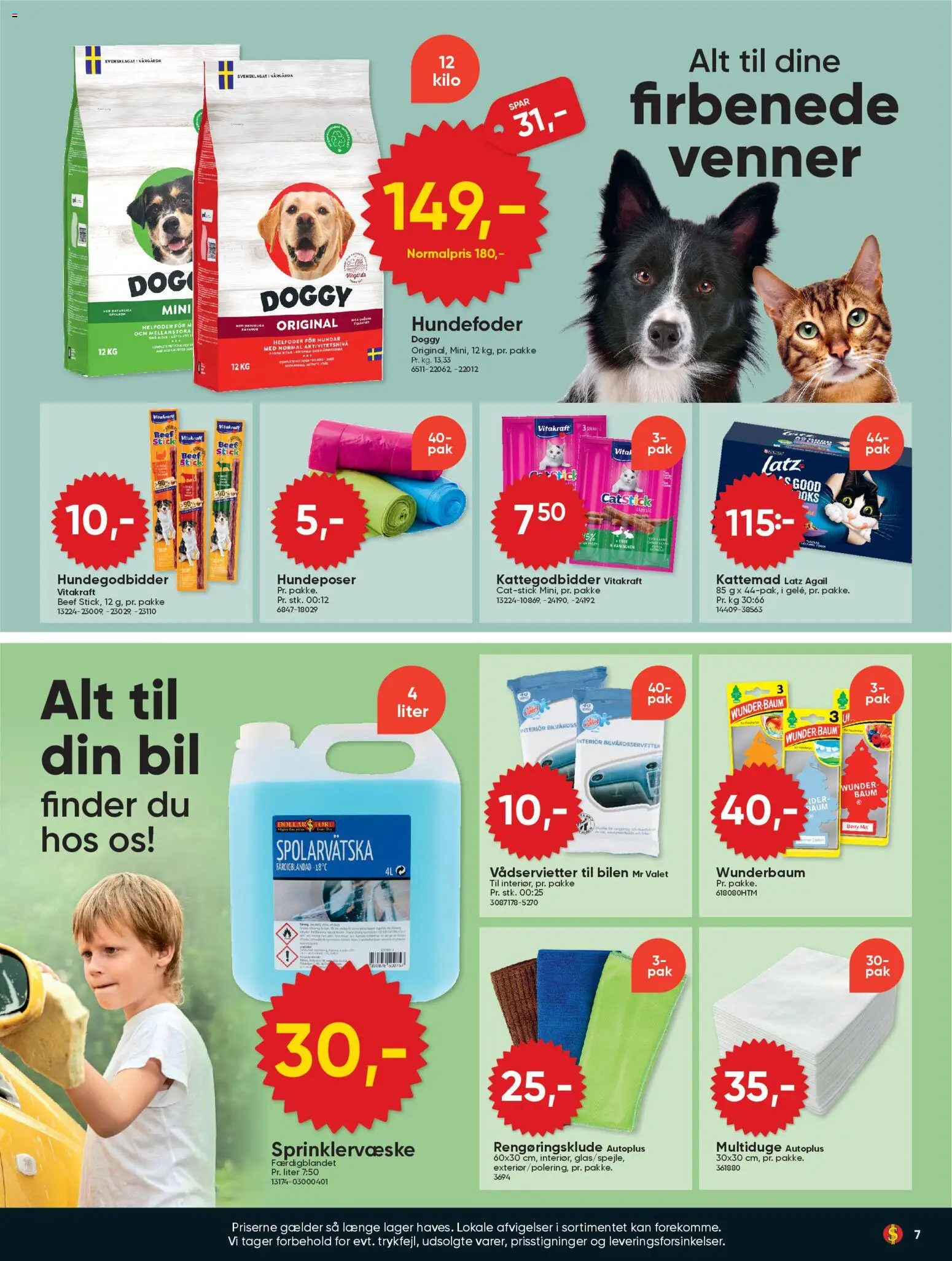 Bigdollar tilbudsavis – gyldig fra 24.10.2025 | Side: 7 | Produkter: Rengøringsklude, Hundefoder