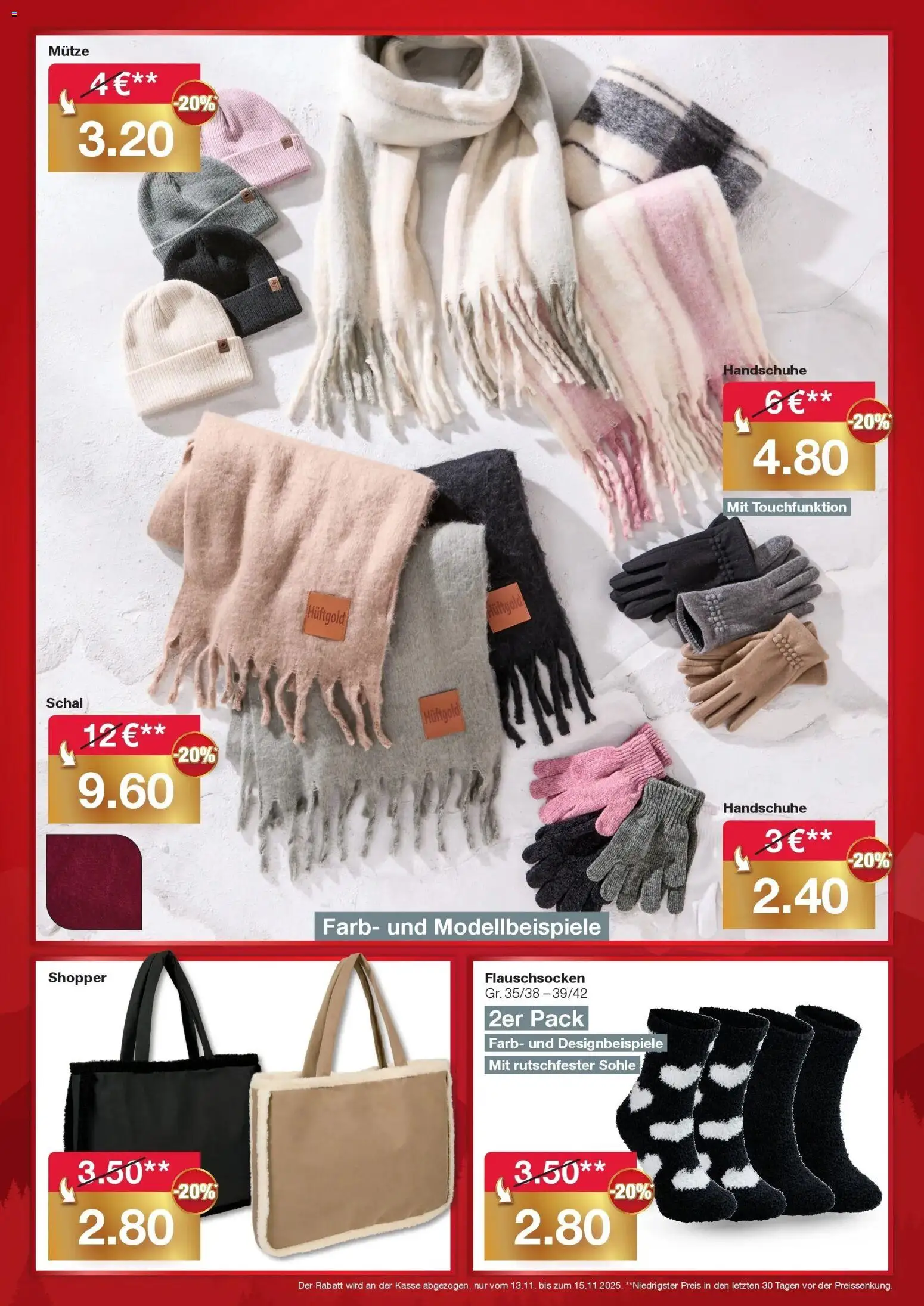 Woolworth - Servus Wien! gültig ab 13.11.2025 | Seite: 3 | Produkte: Schal, Handschuhe