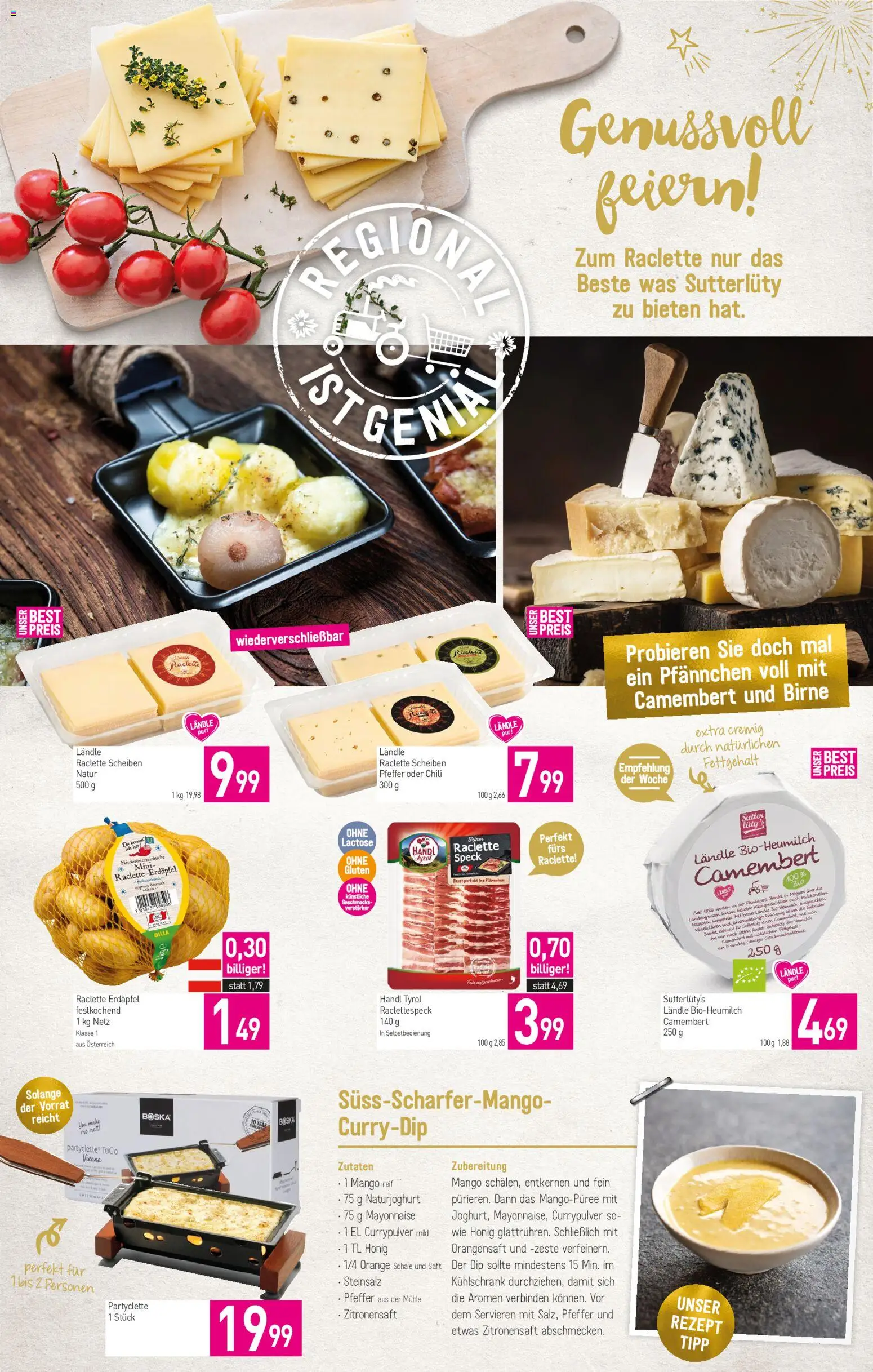 Sutterlüty Flugblatt gültig ab 27.12.2025 | Seite: 2 | Produkte: Mango, Chili, Kühlschrank, Saft