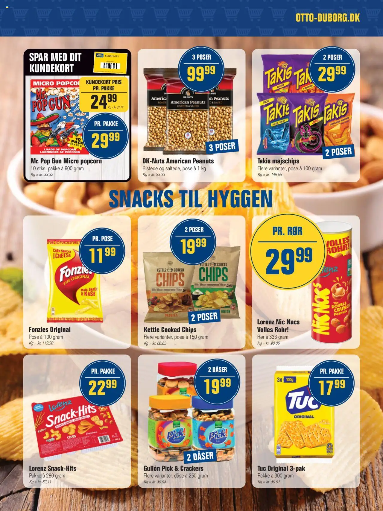 Otto Duborg tilbudsavis – gyldig fra 09.10.2025 | Side: 11 | Produkter: Chips, Peanuts, Popcorn, Paprika