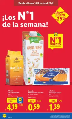 Vista previa Bellarom Café natural molido*, 500 g válido desde el 16.02.2026 | Página: 18 | Productos: Café, Bebida de avena, Cafetera