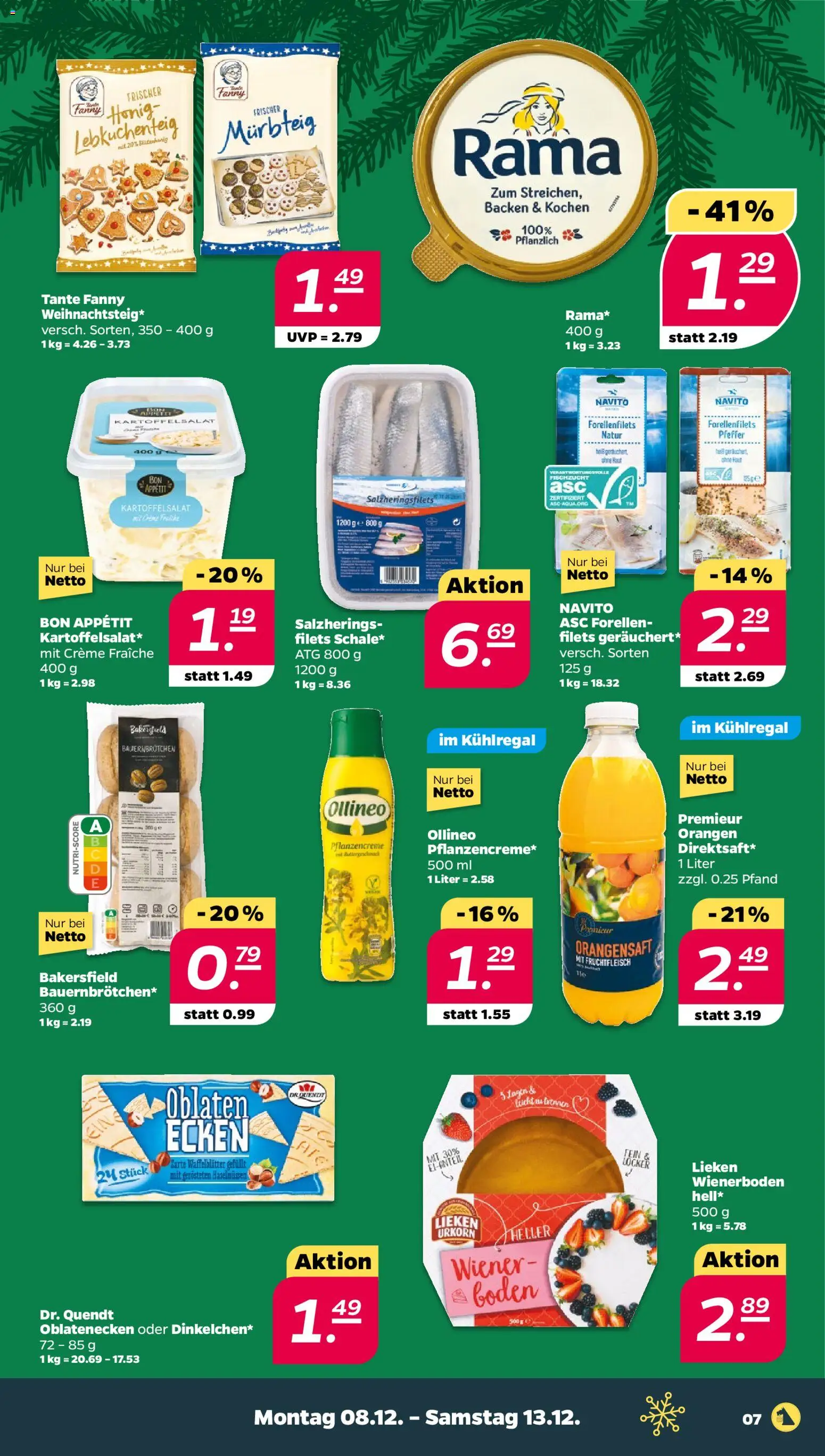 Netto Prospekt 	 – gültig ab 08.12.2025 | Seite: 7 | Produkte: Rama, Orangen, Creme, Pfeffer