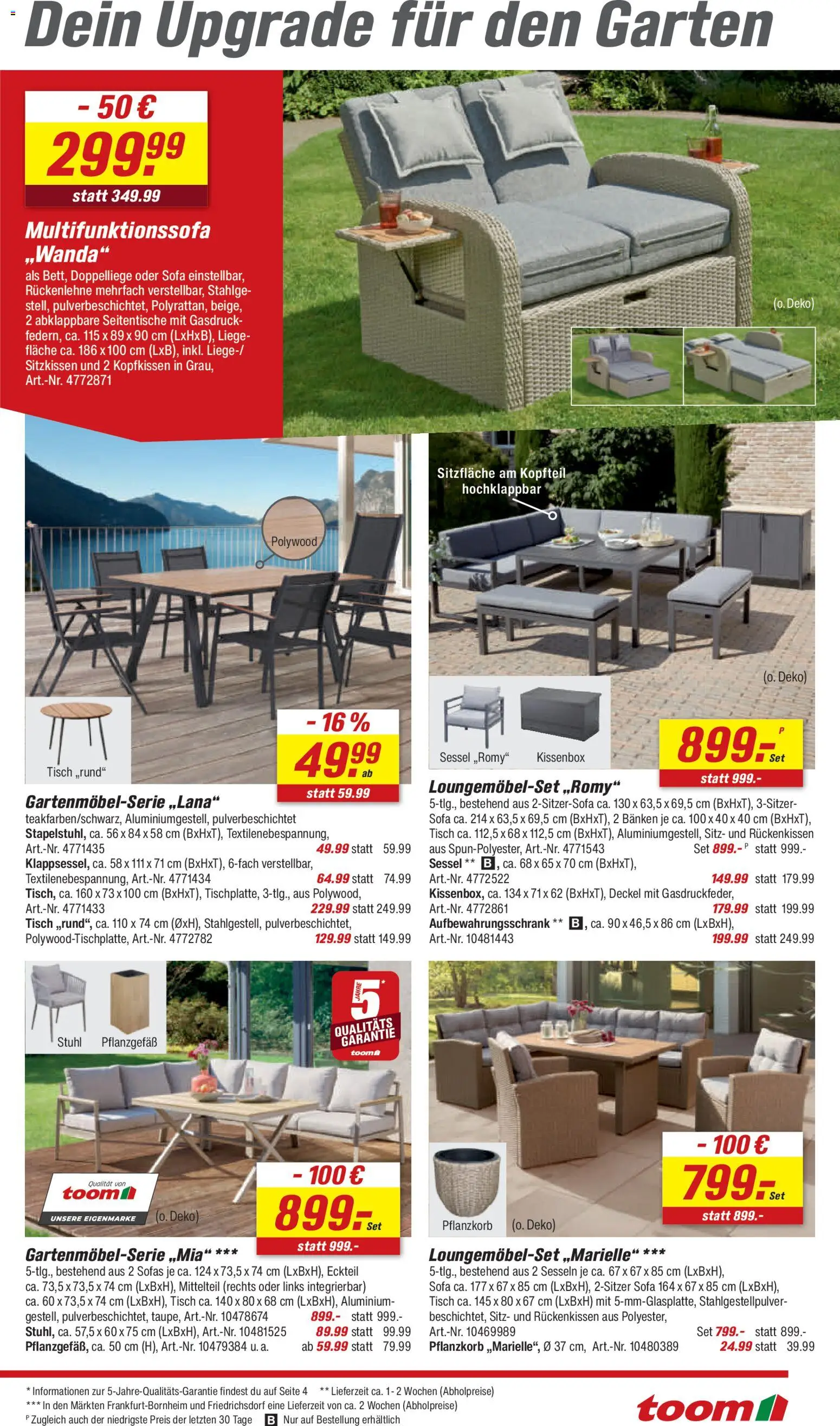 Toom Baumarkt Prospekt 	 – gültig ab 14.03.2026 | Seite: 9 | Produkte: Sessel, Liege, Stuhl, Kopfkissen