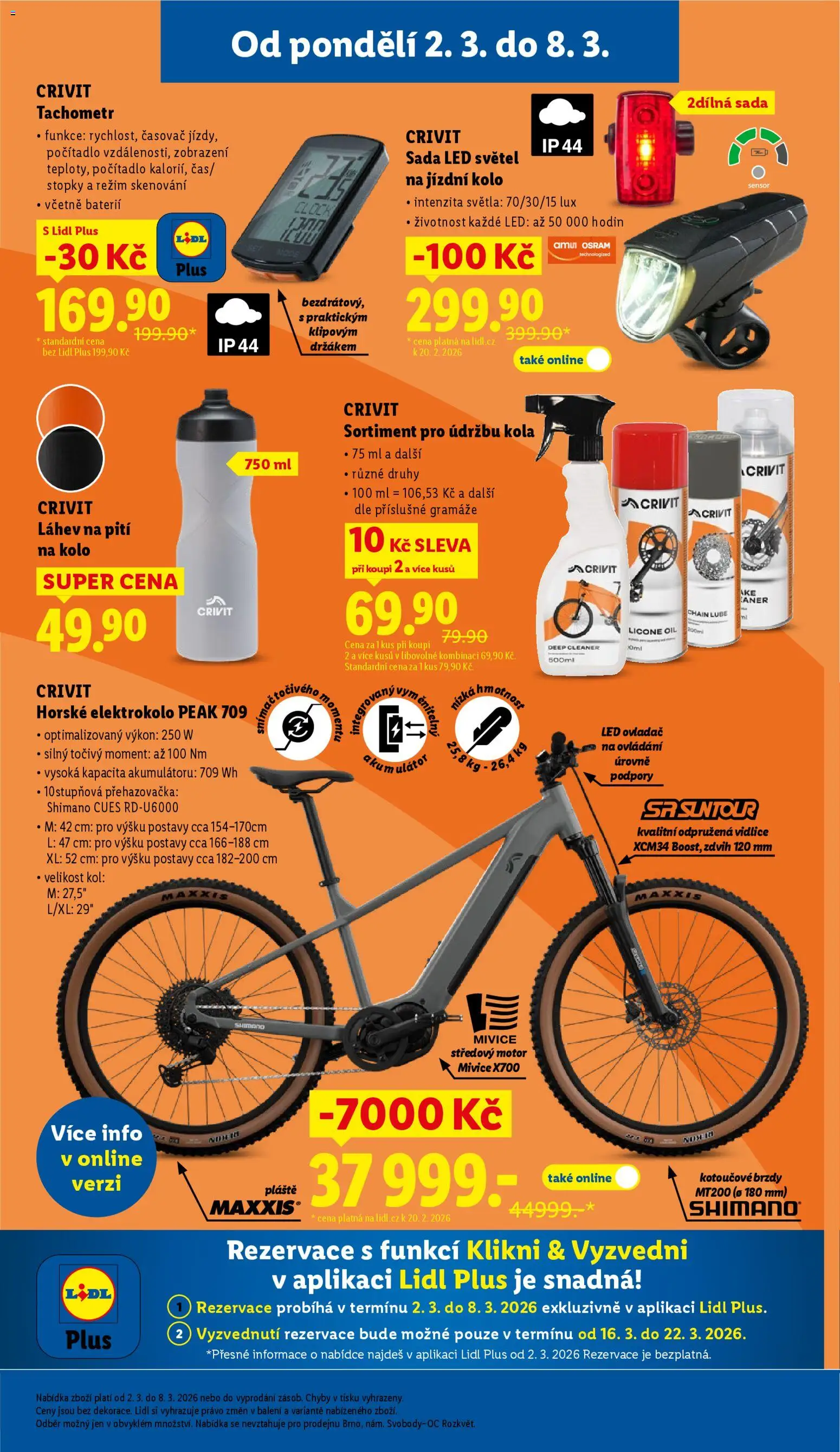 Lidl leták - Spotřební zboží od 02.03.2026 | Strana: 7 | Produkty: Kolo, Elektrokolo, Láhev, LED
