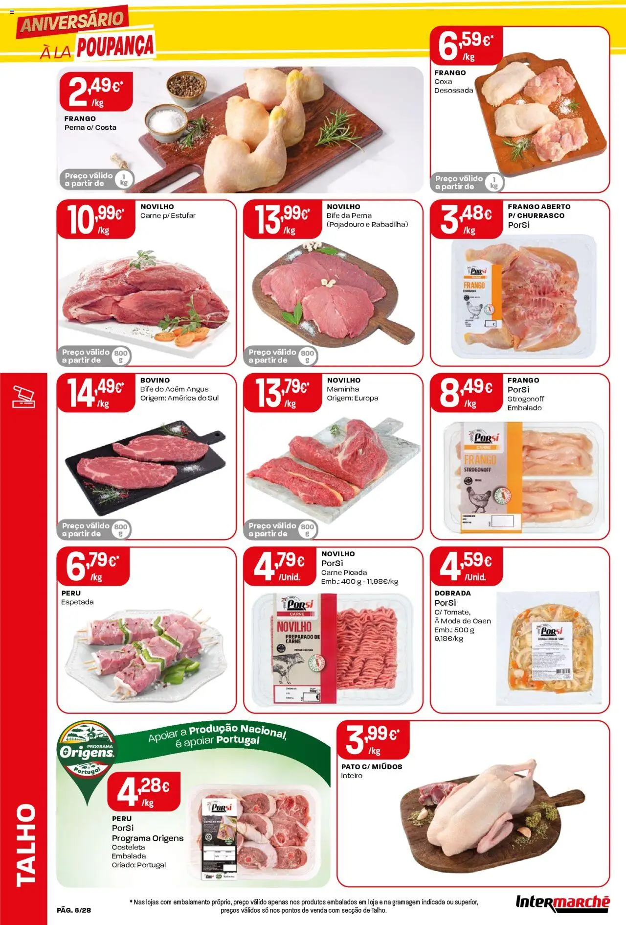 Intermarché Folheto Contact │ válido de 16.10.2025 | Página: 6 | Produtos: Porta, Frango, Peru, Carne
