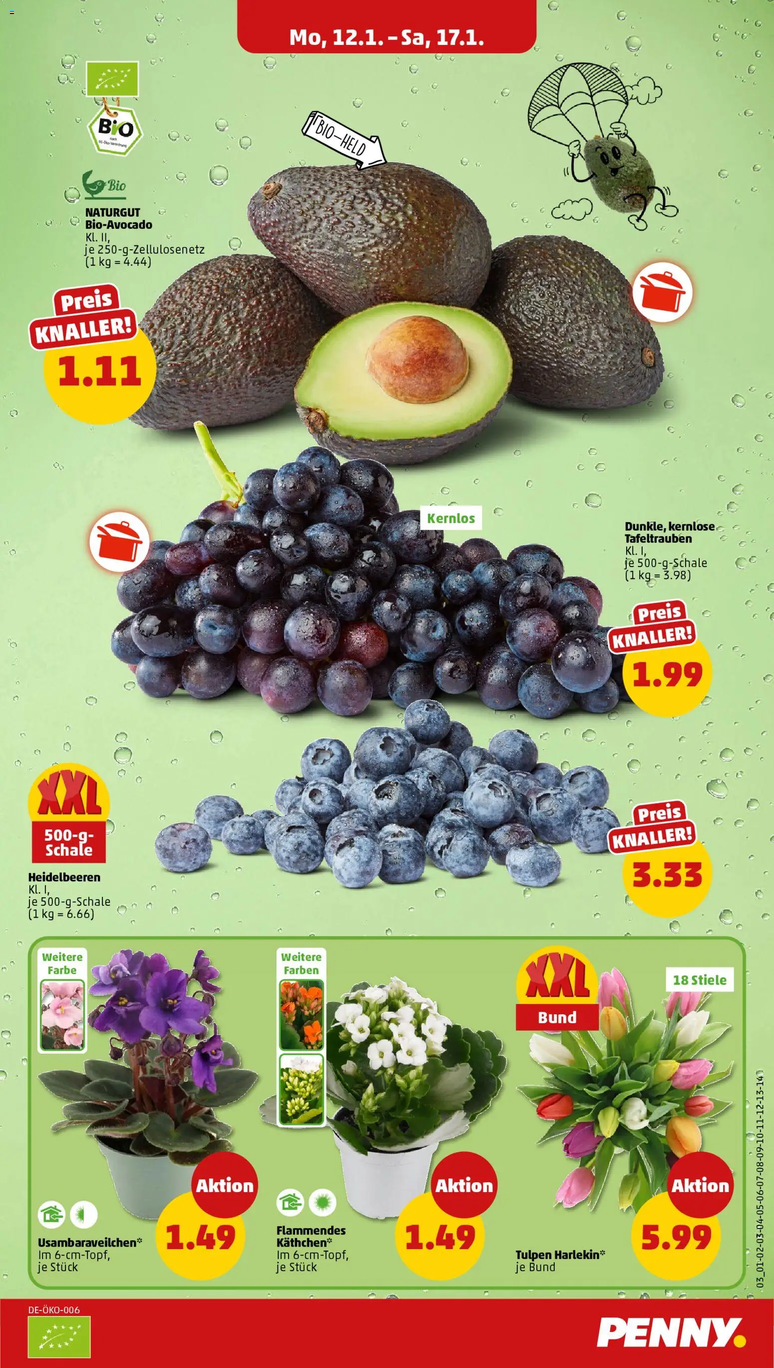 Penny Prospekt 	 – gültig ab 12.01.2026 | Seite: 5 | Produkte: Heidelbeeren