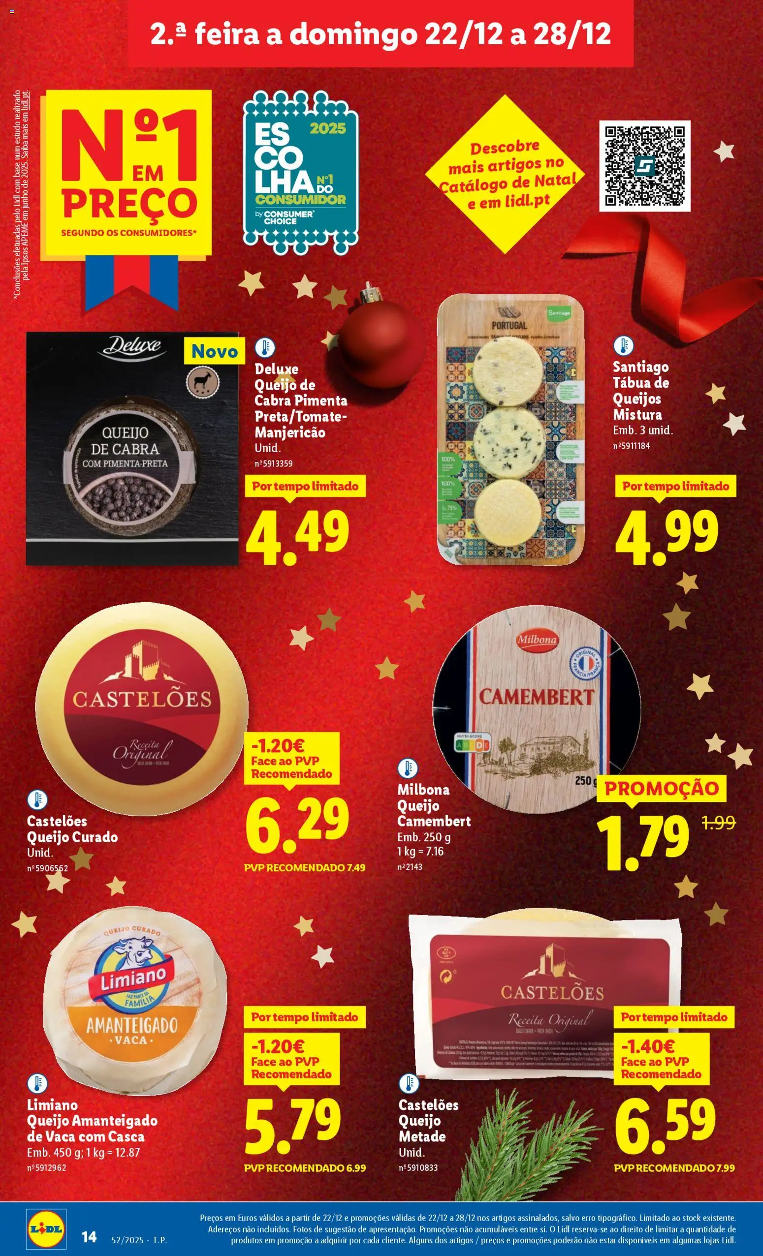 Lidl folheto │ válido de 22.12.2025 | Página: 14 | Produtos: Tábua, Pimenta, Base, Queijo
