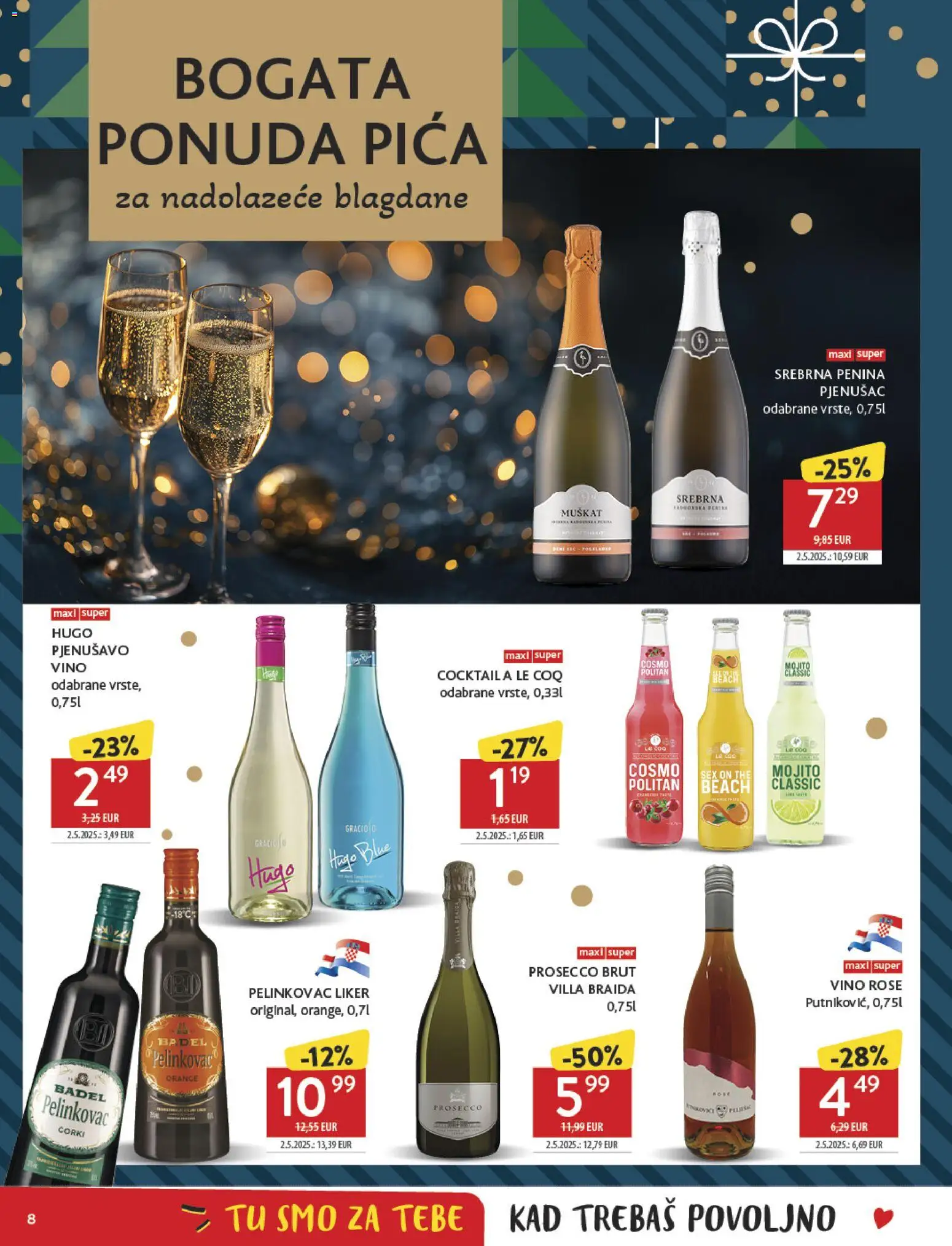 Konzum katalog | vrijedi od 27.12.2025 | Stranica: 8 | Proizvodi: Prosecco, Pica, Vino, Liker