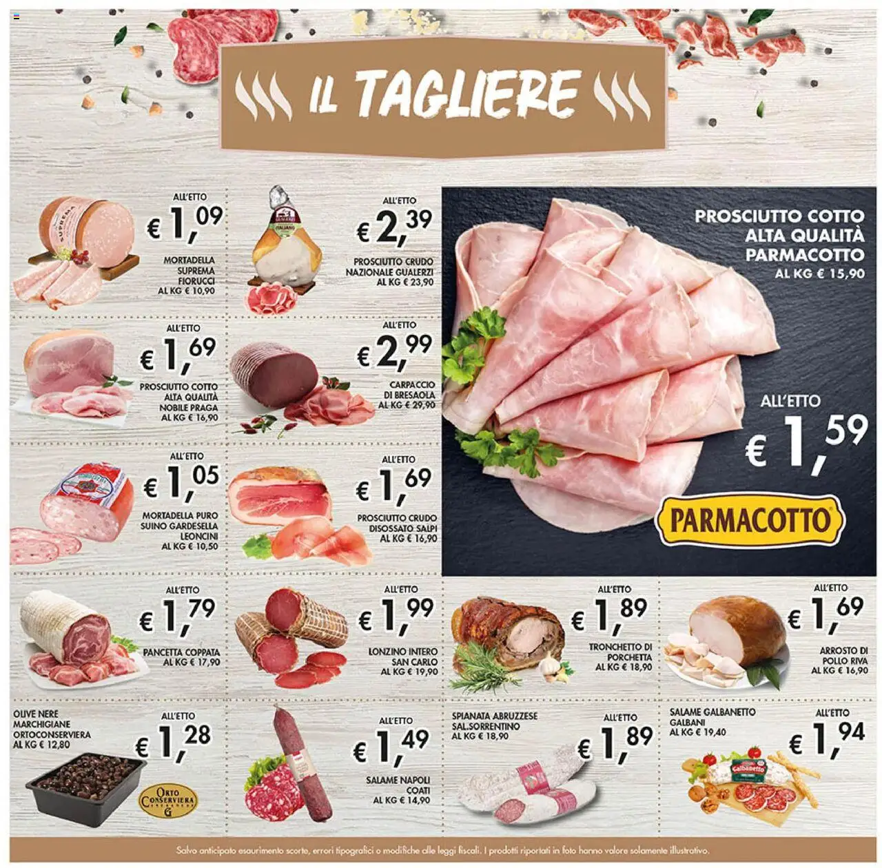 Volantino Coal del 31.07.2025 | Pagina: 11 | Prodotti: Arrosto, Prosciutto Crudo, Pollo, Tagliere
