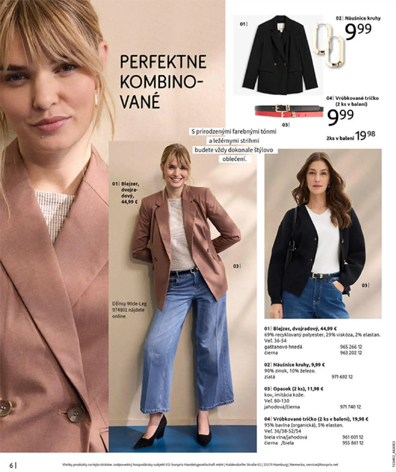 Nové Bonprix akcie – leták je platný od 20.02.2026 | Strana: 8 | Produkty: Tričko, Opasok