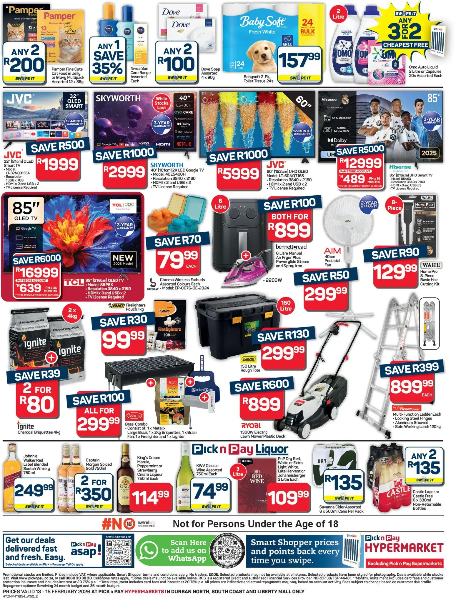 New Pick n Pay catalogue – valid from 13.02.2026 | Page: 2 | Products: USB, Iron, Gravy, Soap