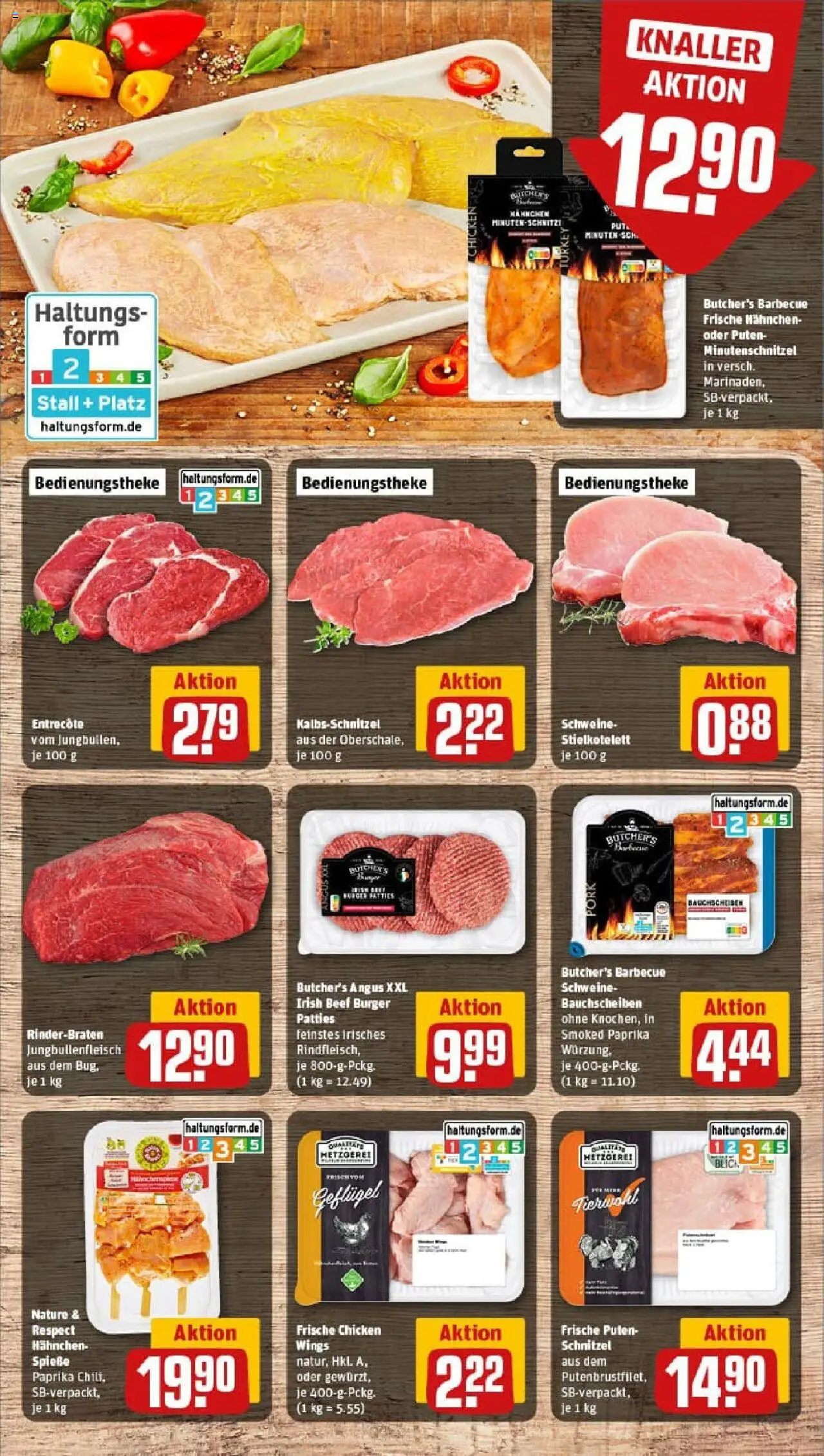 Rewe prospekt Rüsselsheim / Hassloch	 - gültig ab dem 11.08.2025 | Seite: 8 | Produkte: Pute, Spieße, Schnitzel, Steak