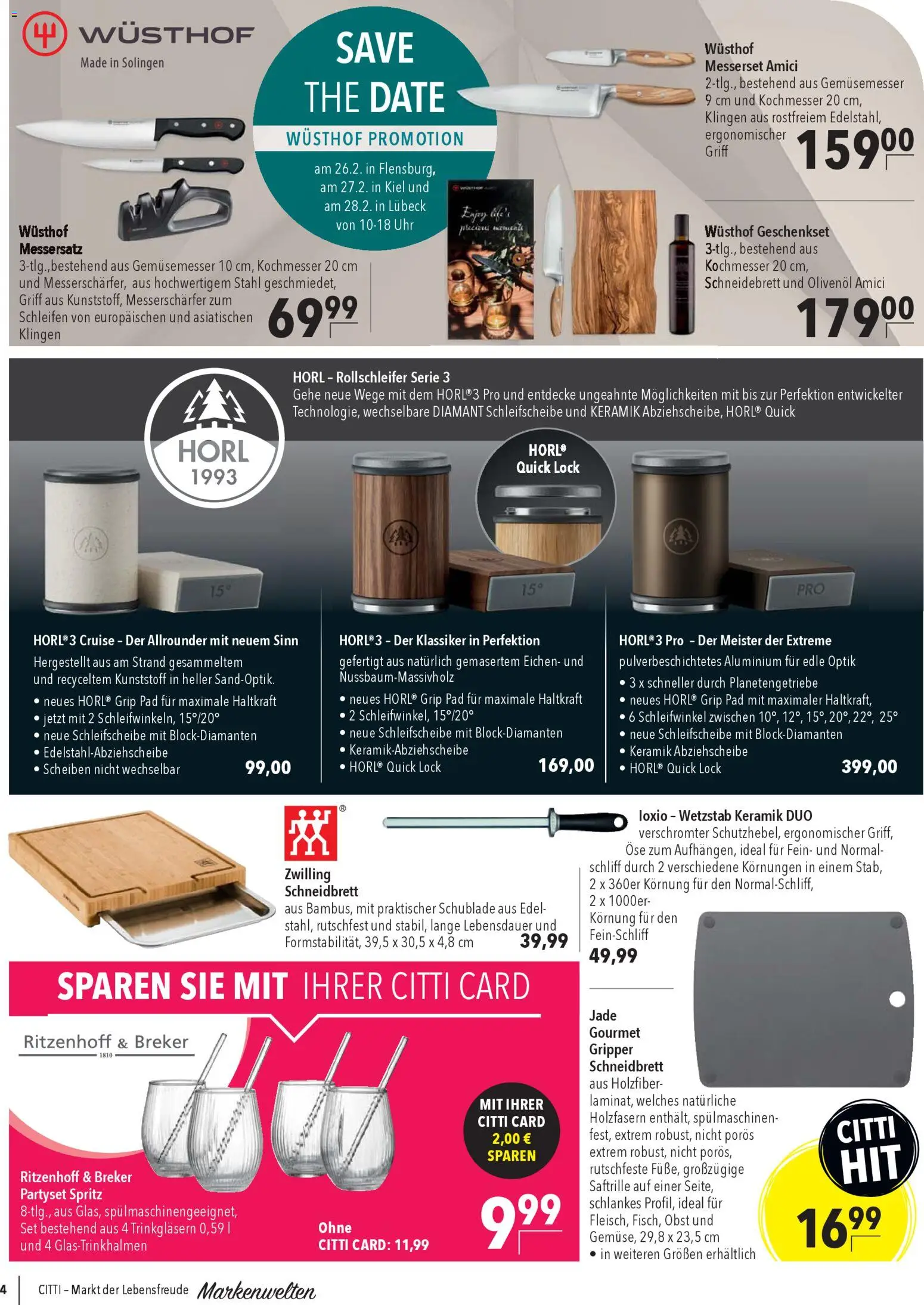 CITTI Markt Markenwelten – gültig ab 25.02.2026 | Seite: 4 | Produkte: Olivenol, Obst, Uhr