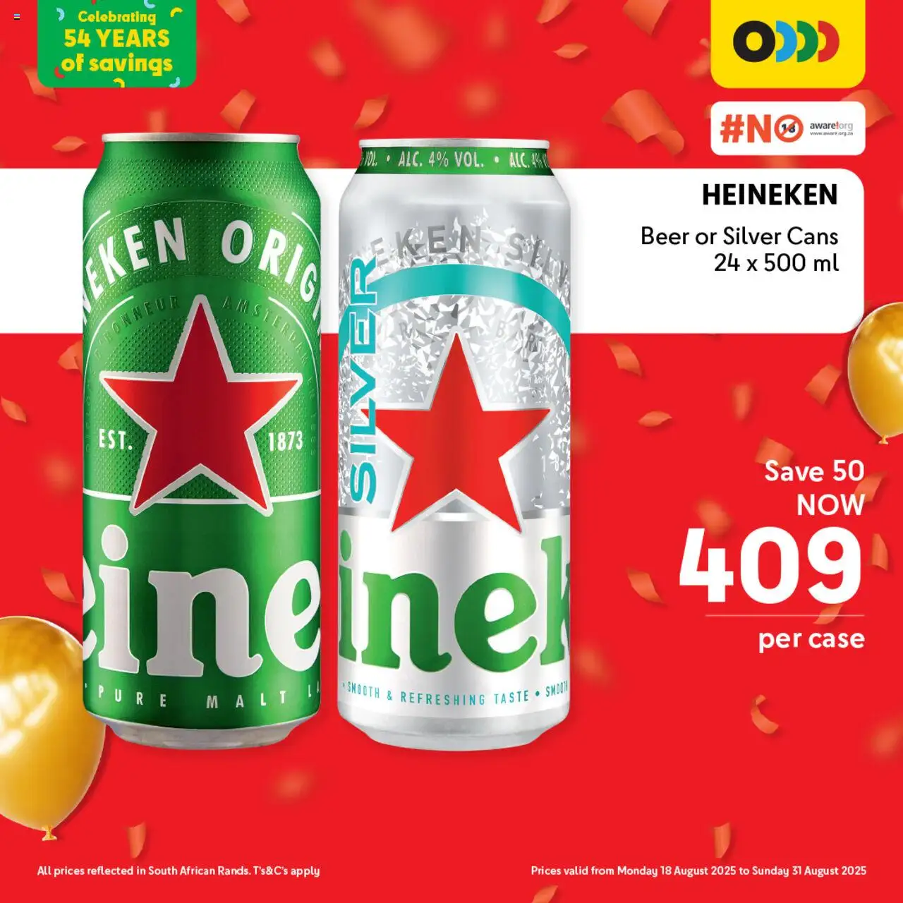 Makro Birthday Deals Beer and Cider │ valid from 18.08.2025 | Page: 4 | Products: Case, Beer