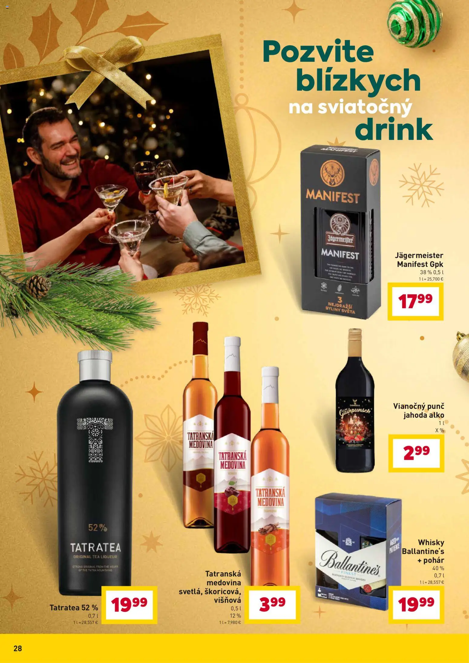 Nové Billa akcie – leták je platný od 12.12.2025 | Strana: 28 | Produkty: Jägermeister, Whisky