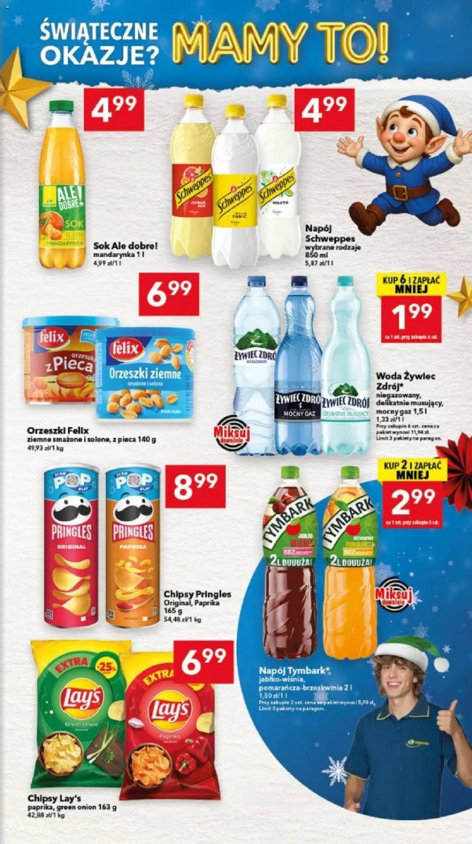 Lewiatan gazetka - Bydgoszcz od 17.12.2025 | Strona: 12 | Produkty: Brzoskwinia, Woda żywiec, Orzeszki ziemne, Woda