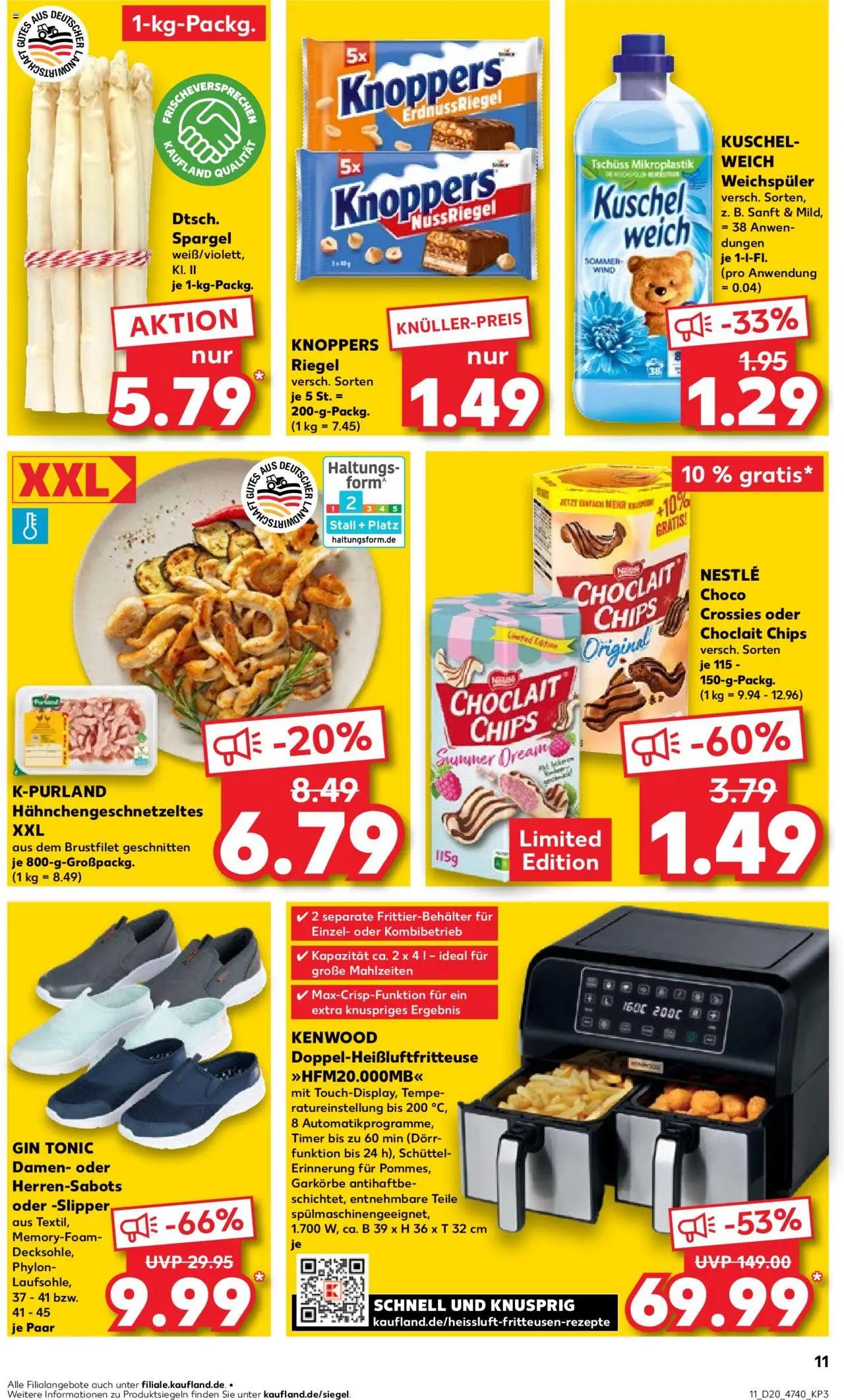 Kaufland - Hannover, Bornumer Straße 141 - gültig ab dem 15.05.2025 | Seite: 11 | Produkte: Spargel, Weichspüler, Knoppers, Gin