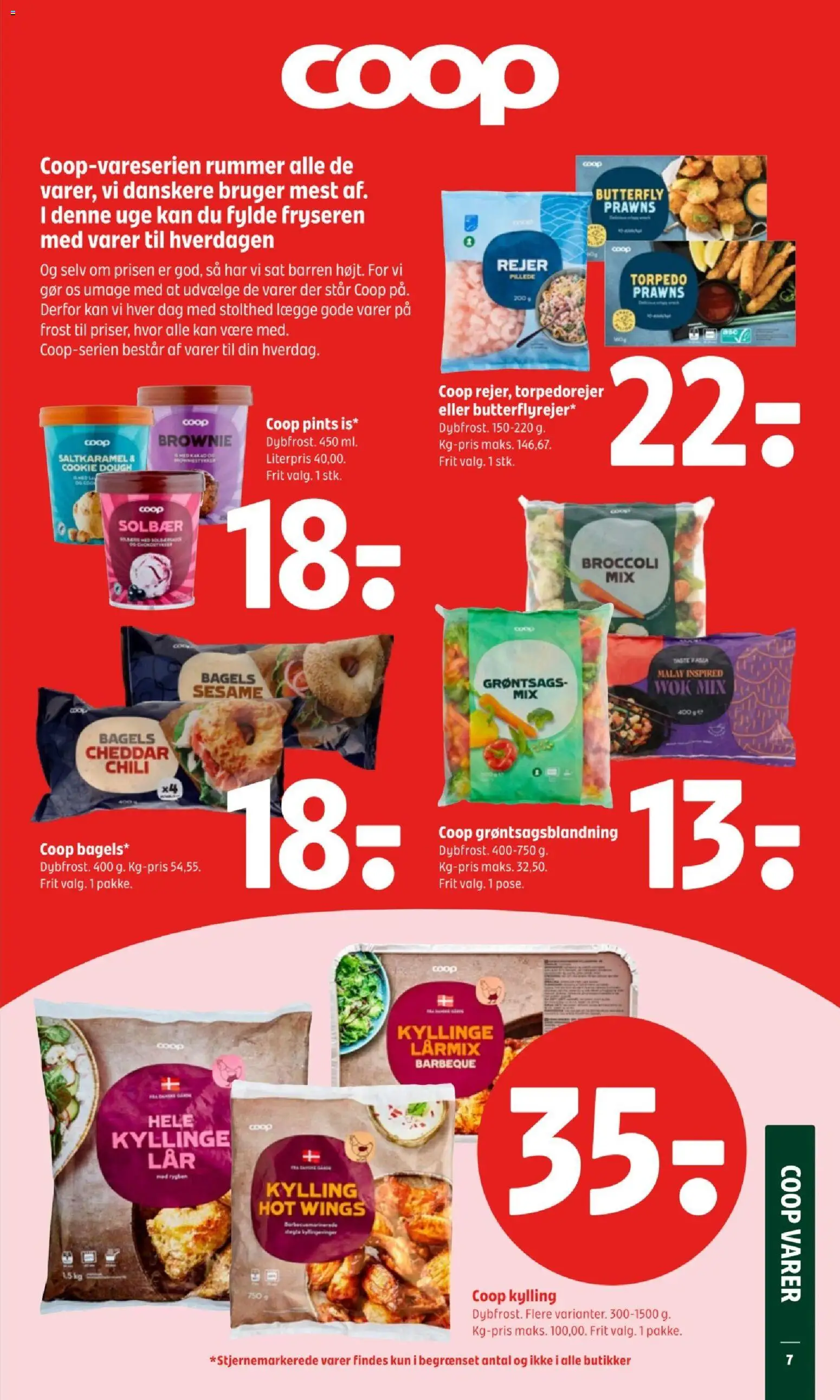 Coop 365 tilbudsavis – gyldig fra 05.03.2026 | Side: 9 | Produkter: Cheddar, Broccoli, Solbær, Rejer