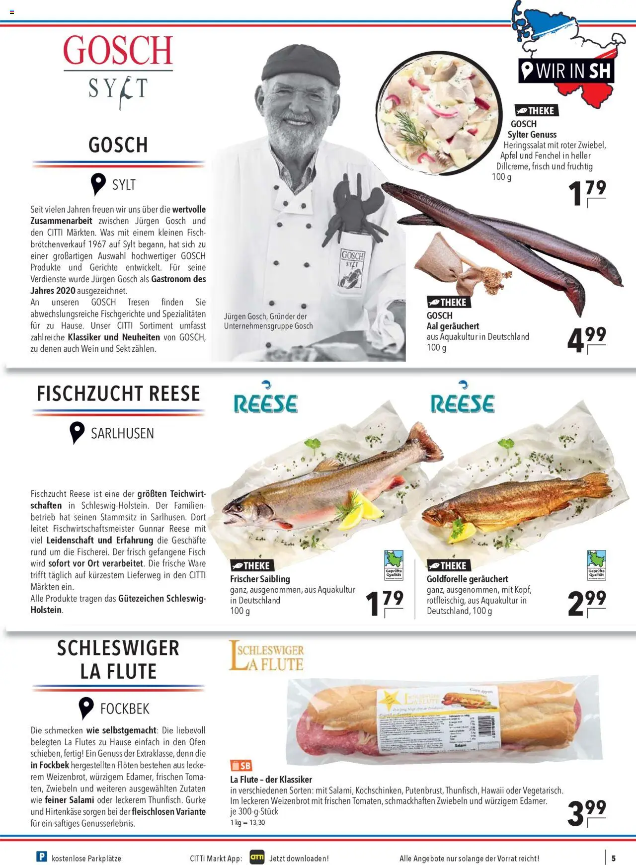 CITTI Markt Prospekt 	 – gültig ab 24.09.2025 | Seite: 5 | Produkte: Theke, Sekt, Fisch, Salami