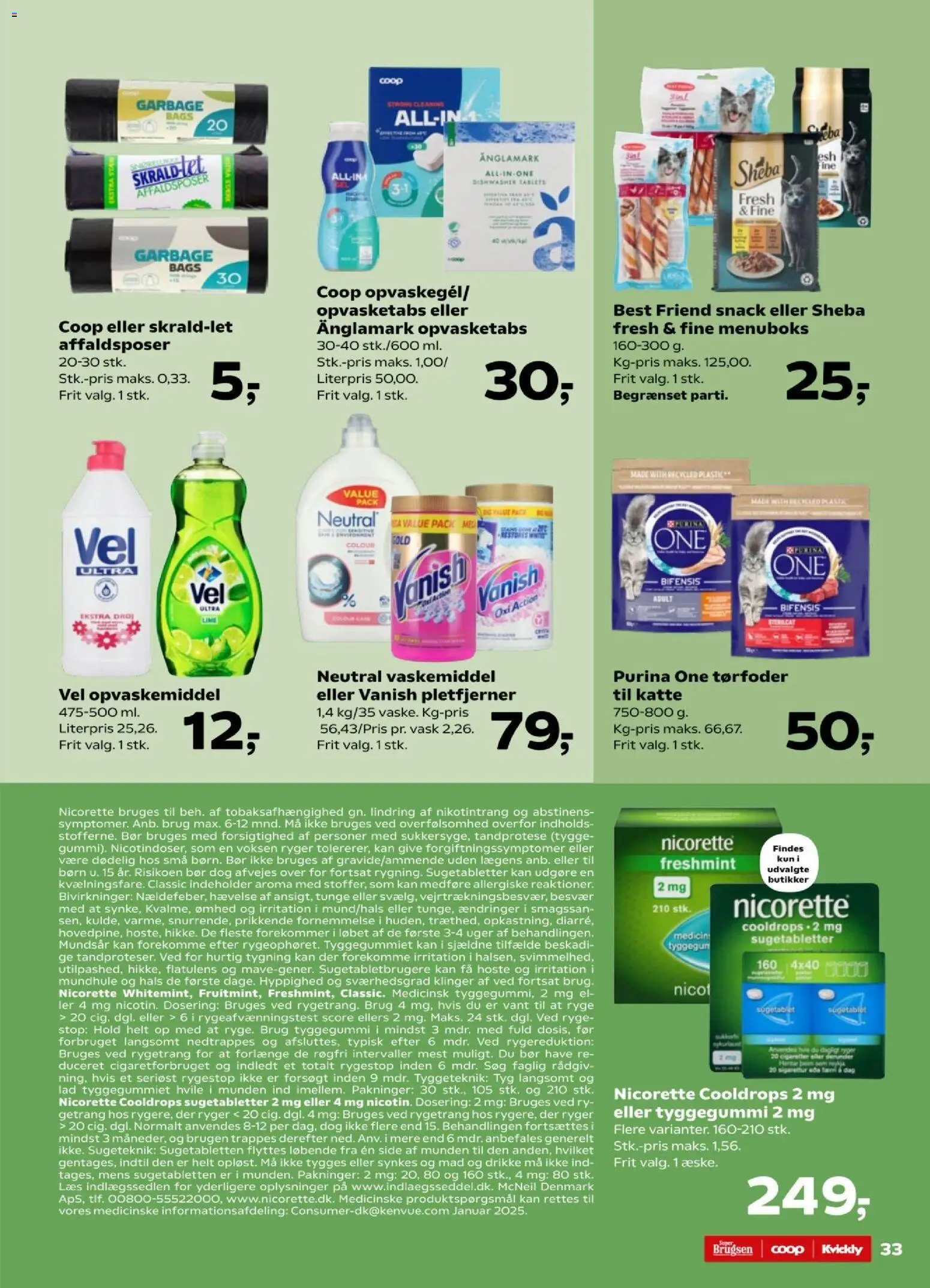 Kvickly tilbudsavis – gyldig fra 24.04.2026 | Side: 35 | Produkter: Pletfjerner, Opvaskemiddel, Lime, Søm