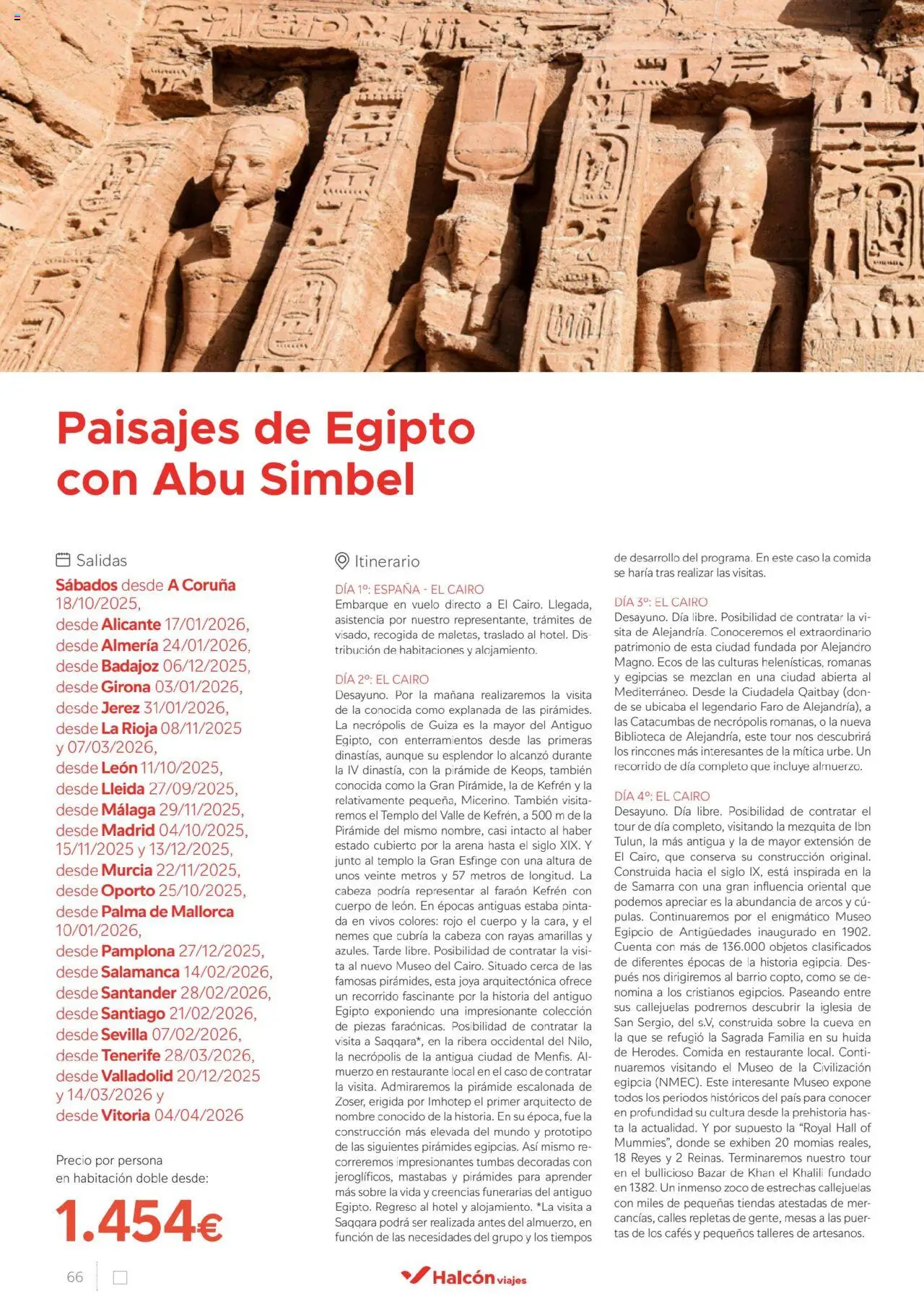 Halcón Viajes Egipto │ válido desde el 01.07.2025 | Página: 66 | Productos: Biblioteca