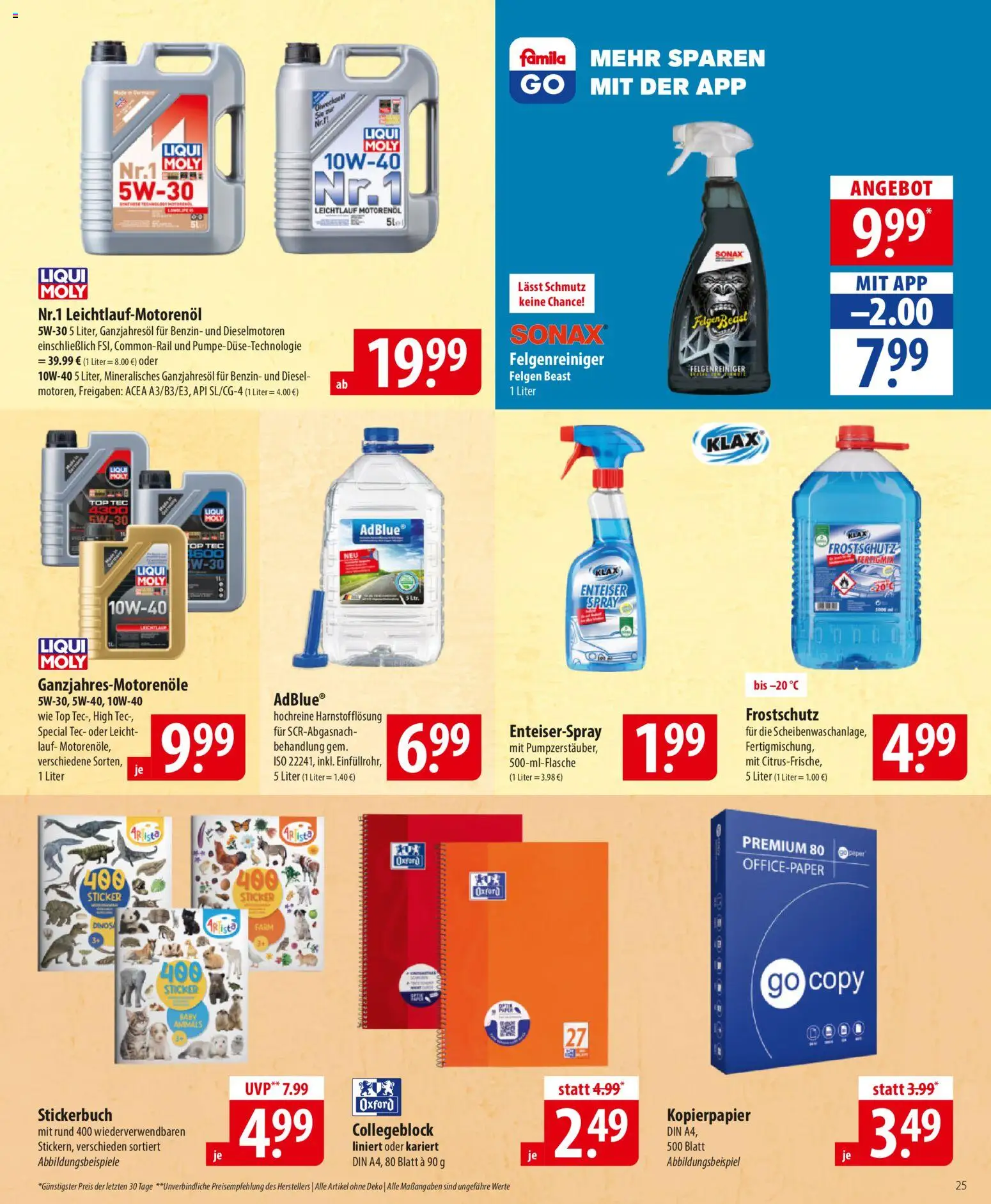 Famila Prospekt 	 – gültig ab 09.02.2026 | Seite: 25 | Produkte: Top