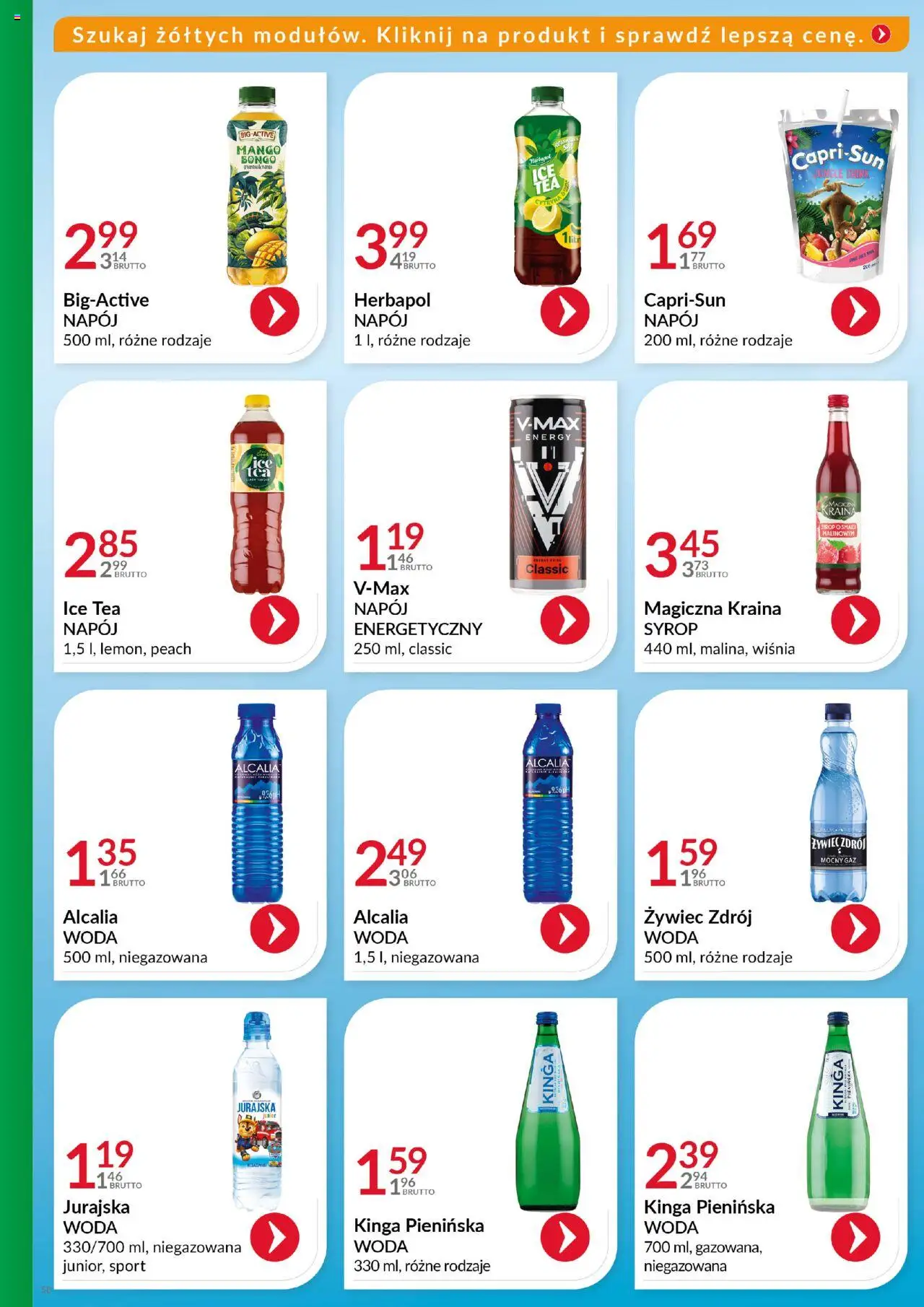 Eurocash Gazetka - Katalog Artykułów Spożywczych od 27.07.2025 | Strona: 58 | Produkty: Mango, Syrop, Ice Tea, Woda