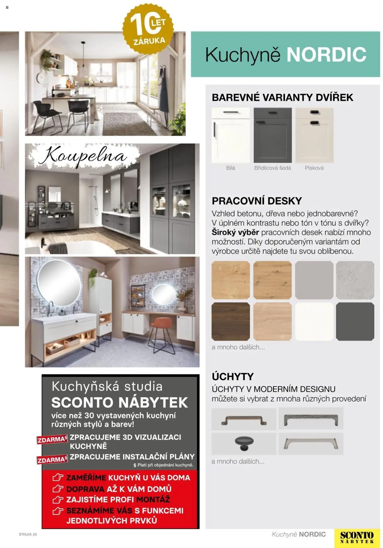 Sconto nábytek katalog - Kuchyně od 01.01.2025 | Strana: 63 | Produkty: Nábytek, Desky, Koupelna, Kuchyně