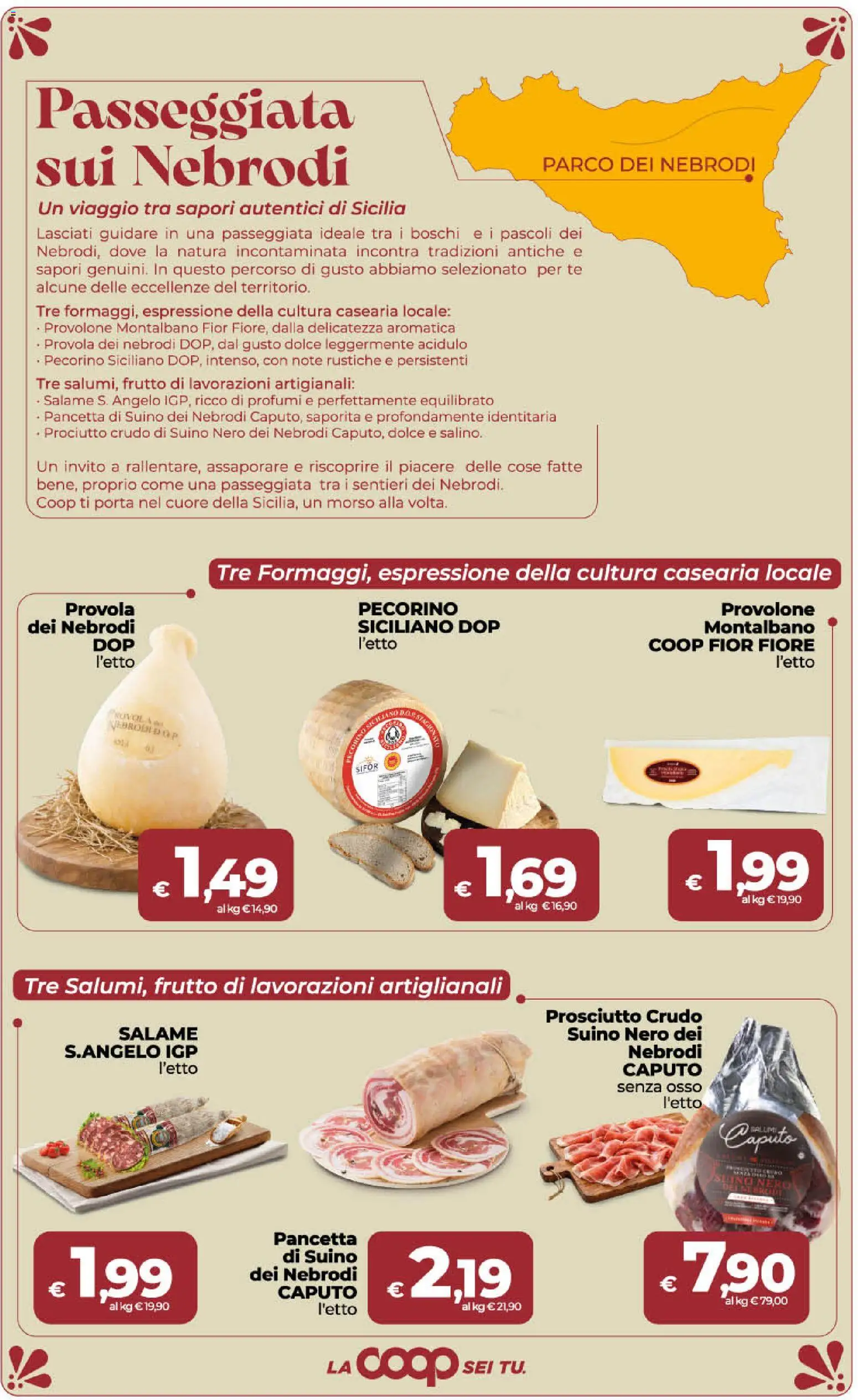 Volantino Ipercoop del 17.04.2026 | Pagina: 8 | Prodotti: Pancetta, Suino, Prosciutto, Pecorino