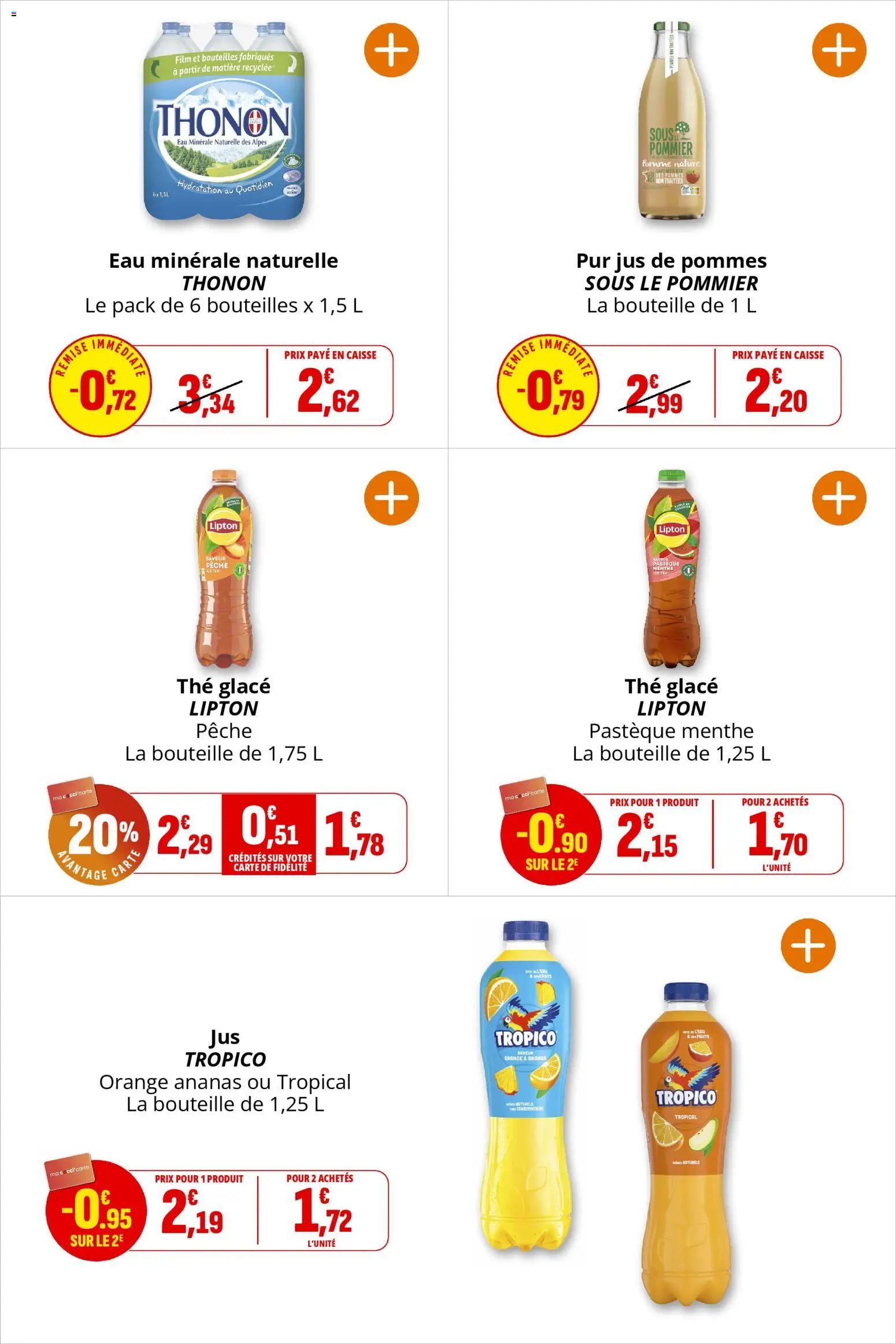 {H1} | Page: 19 | Produits: Menthe, Orange, Pastèque, Pommes