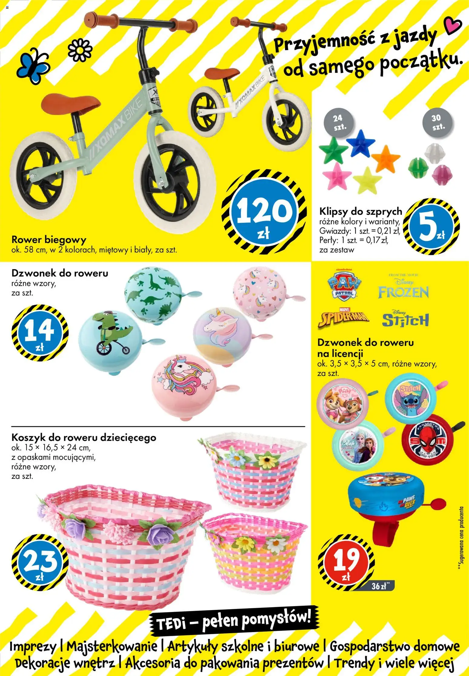 TEDi gazetka od 06.03.2026 | Strona: 36 | Produkty: Rower, Artykuły szkolne