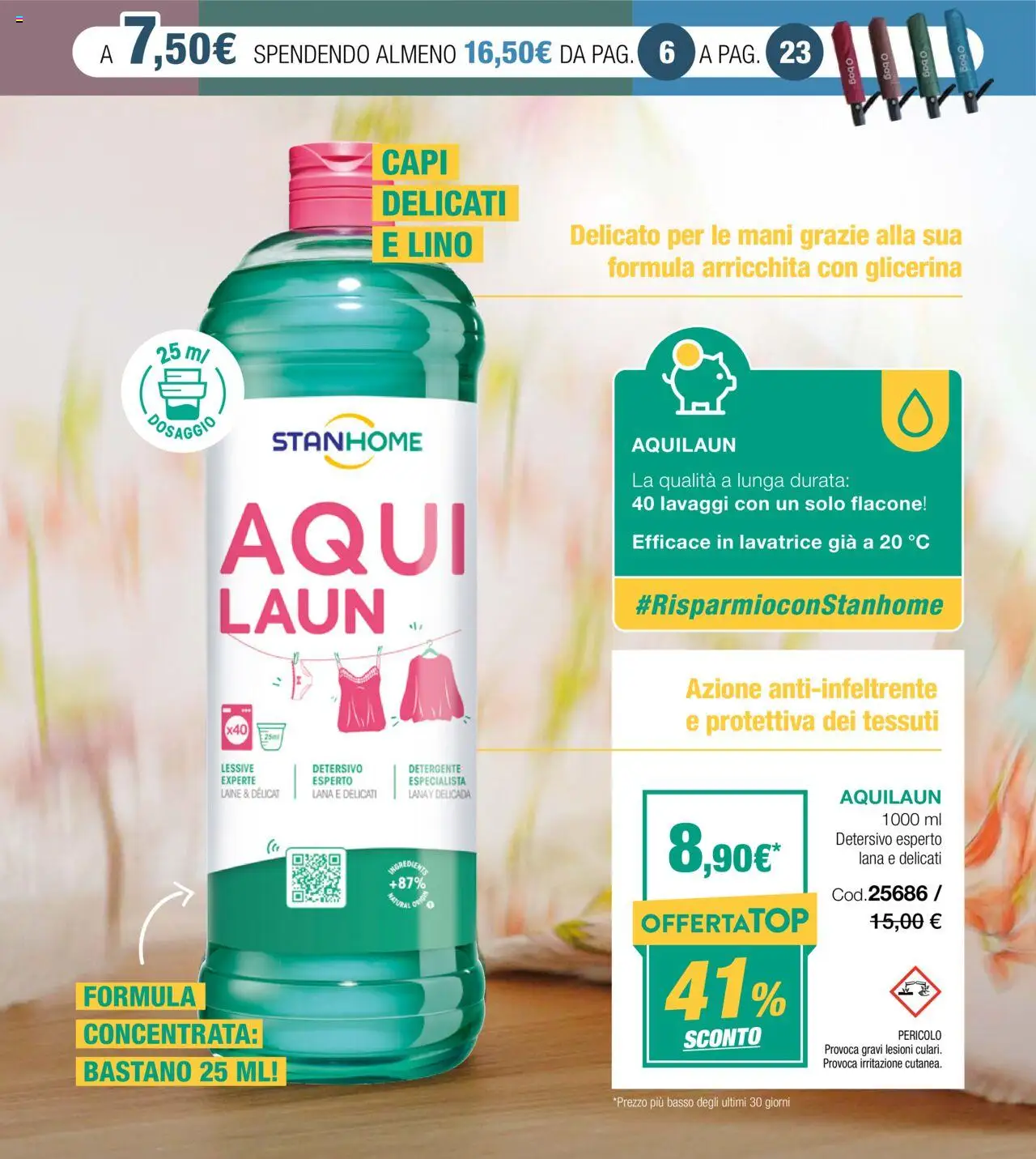 Volantino Stanhome del 26.08.2025 | Pagina: 9 | Prodotti: Detergente, Lavatrice