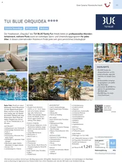 TUI Prospekt Kanaren, Kapverden & Senegal 2025/26	  ab 01.11.2025 gültig | Seite: 11 | Produkte: Bett, Fußball, Wasser