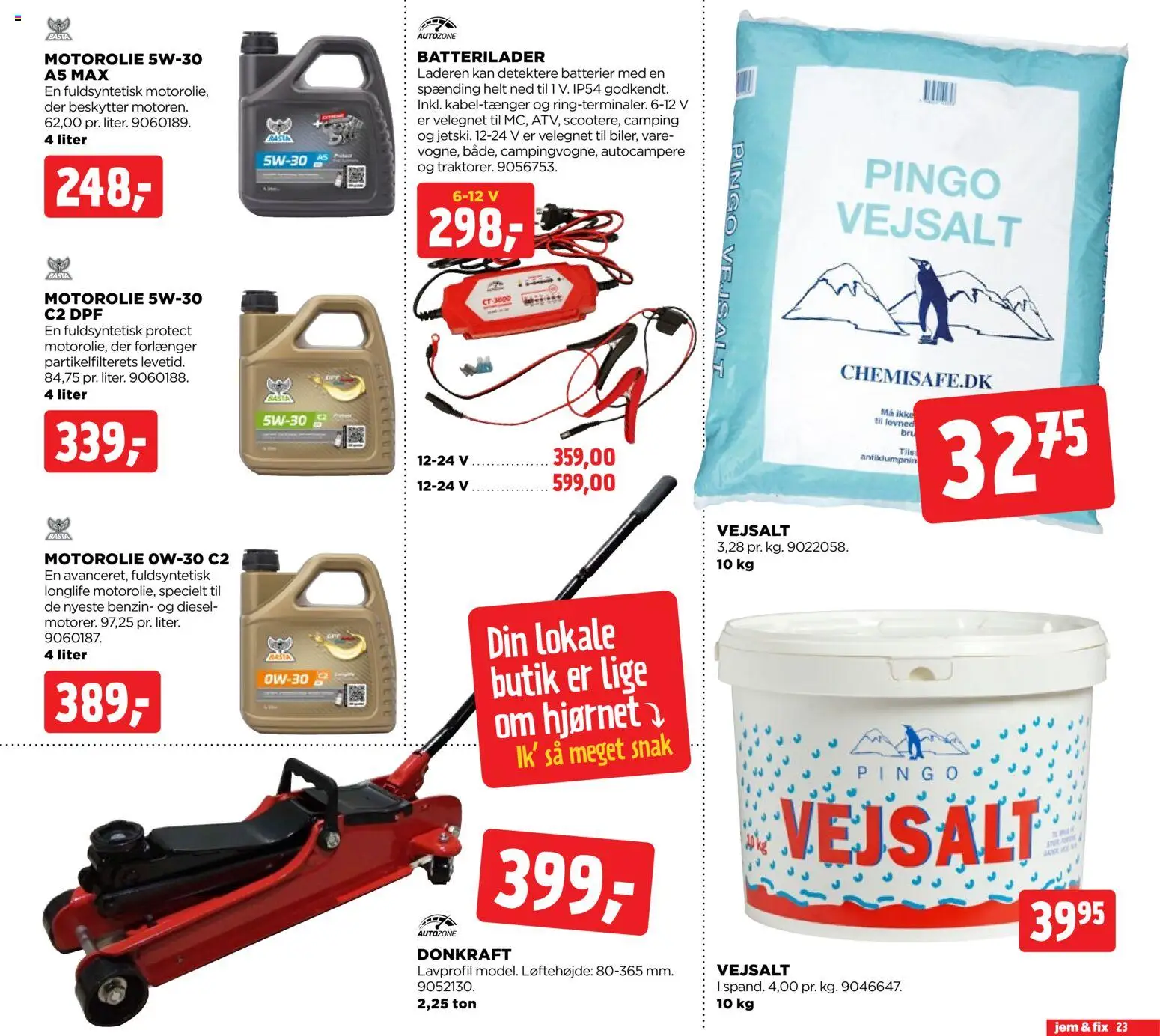 Jem & fix tilbudsavis – gyldig fra 08.11.2025 | Side: 23 | Produkter: Batterier, Salt