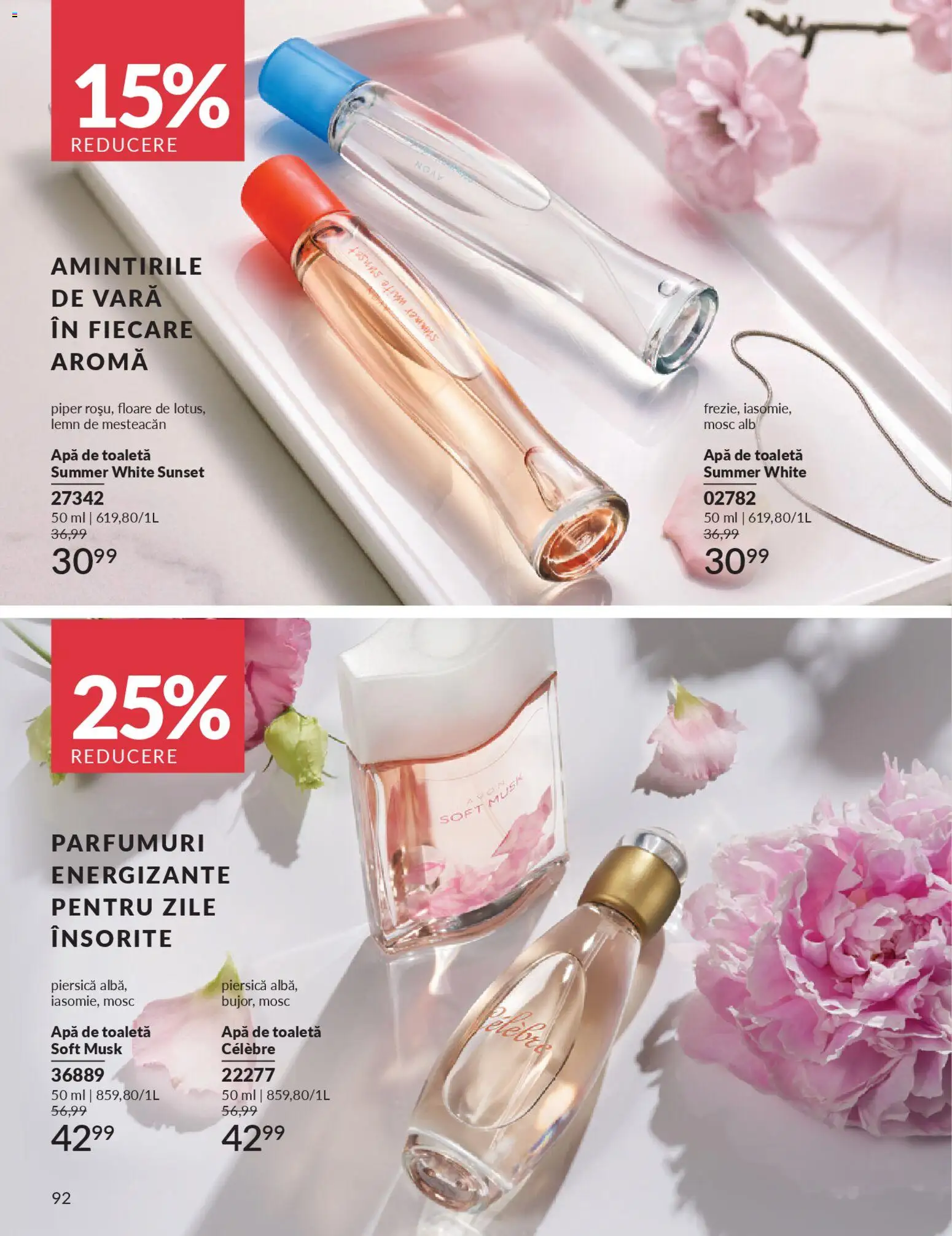Noul catalog Avon – valabil de la 01.04.2026 | Pagină: 94 | Produse: Piersică, Toaletă, Apă de toaletă, Apă