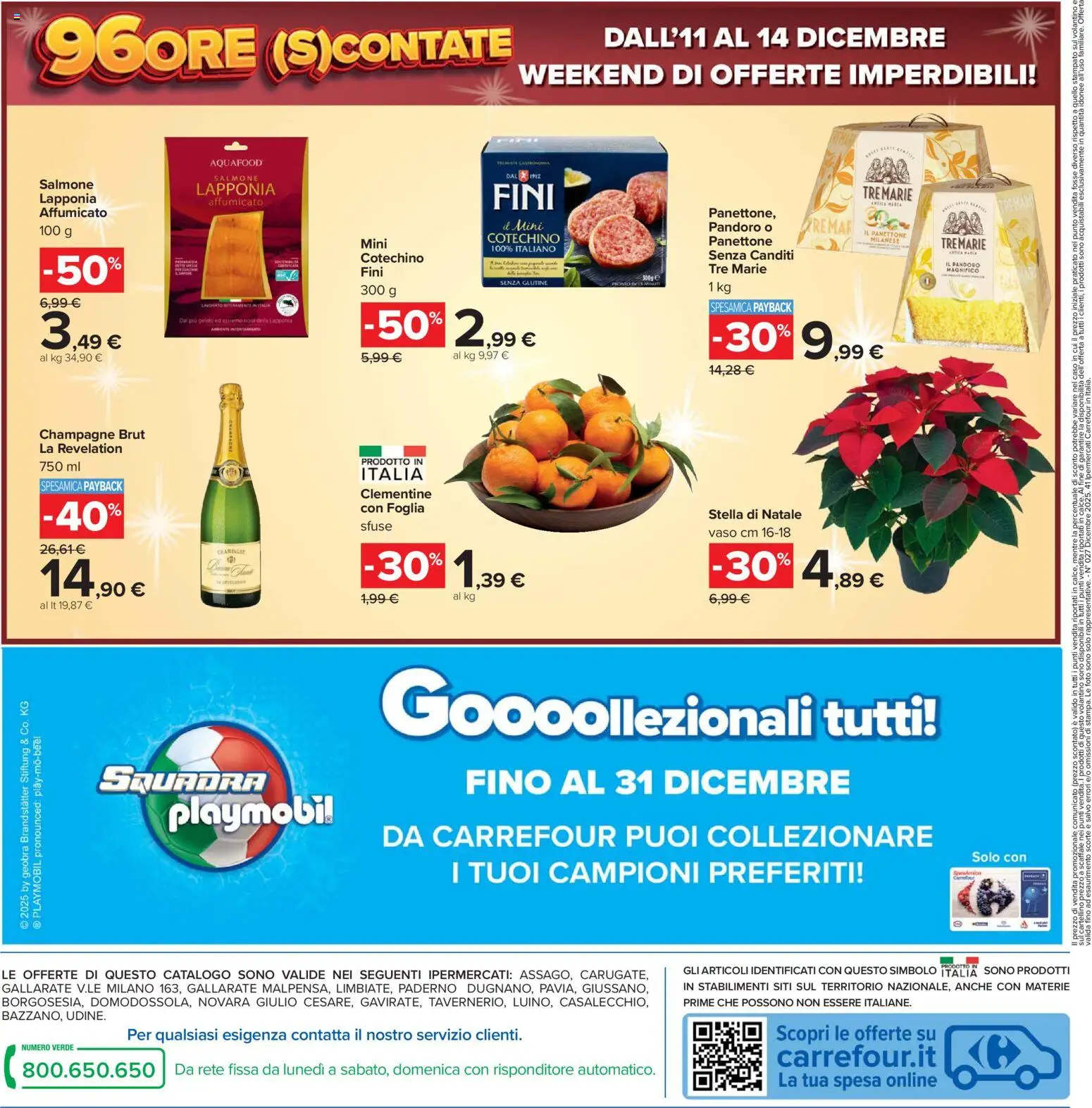 Volantino Carrefour del 02.12.2025 | Pagina: 42 | Prodotti: Salmone, Pandoro, Panettone, Champagne