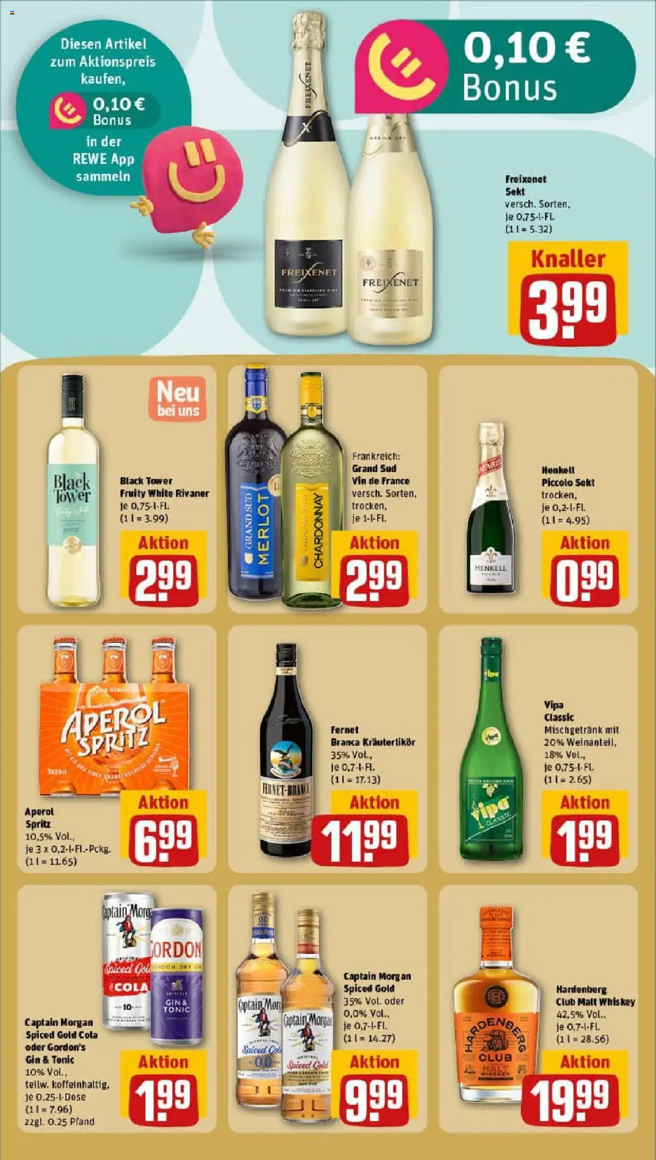 Rewe prospekt Halle (Saale) / Giebichenstein	 - gültig ab dem 13.07.2025 | Seite: 24 | Produkte: Sekt, Aperol, Gin, Fernet branca