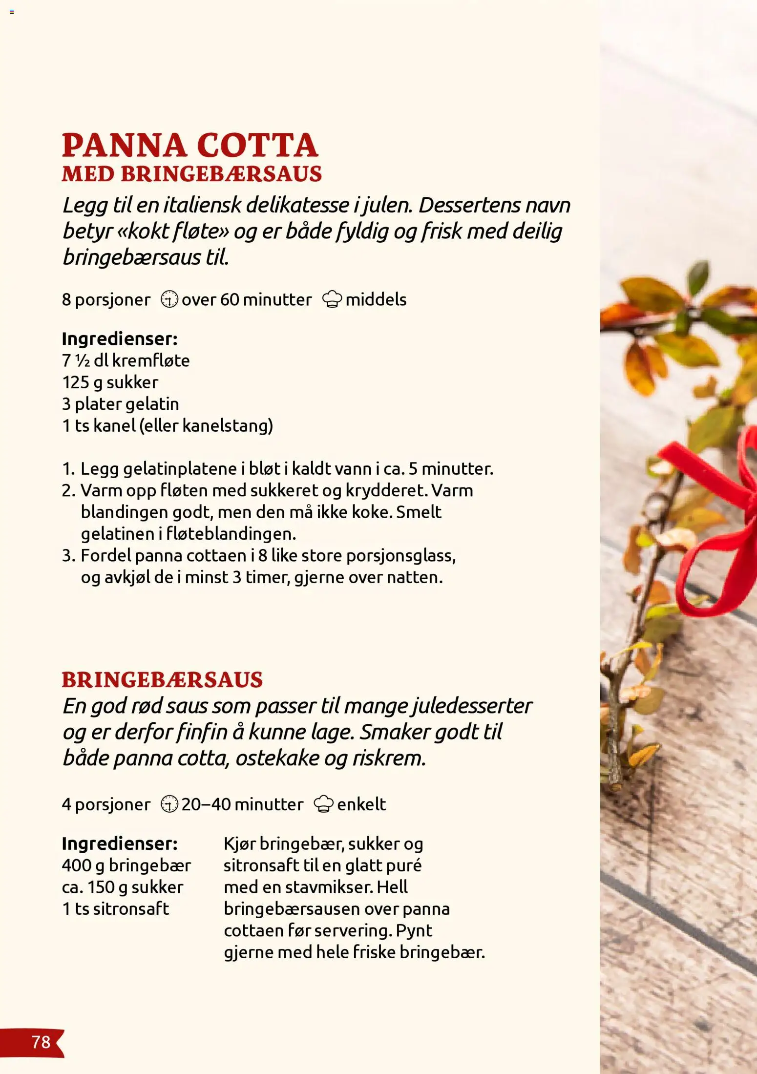 {H1} | Side: 78 | Produkter: Bringebær, Sukker, Суміш дитяча, Saus