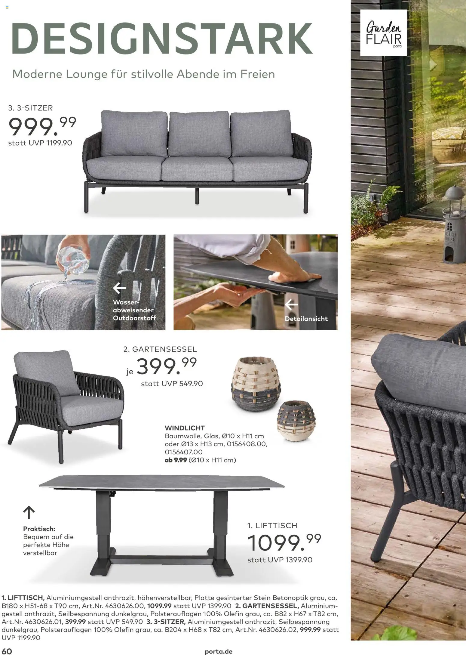 Porta! Gartenmöbel Katalog – gültig ab 01.03.2026 | Seite: 60 | Produkte: Wasser