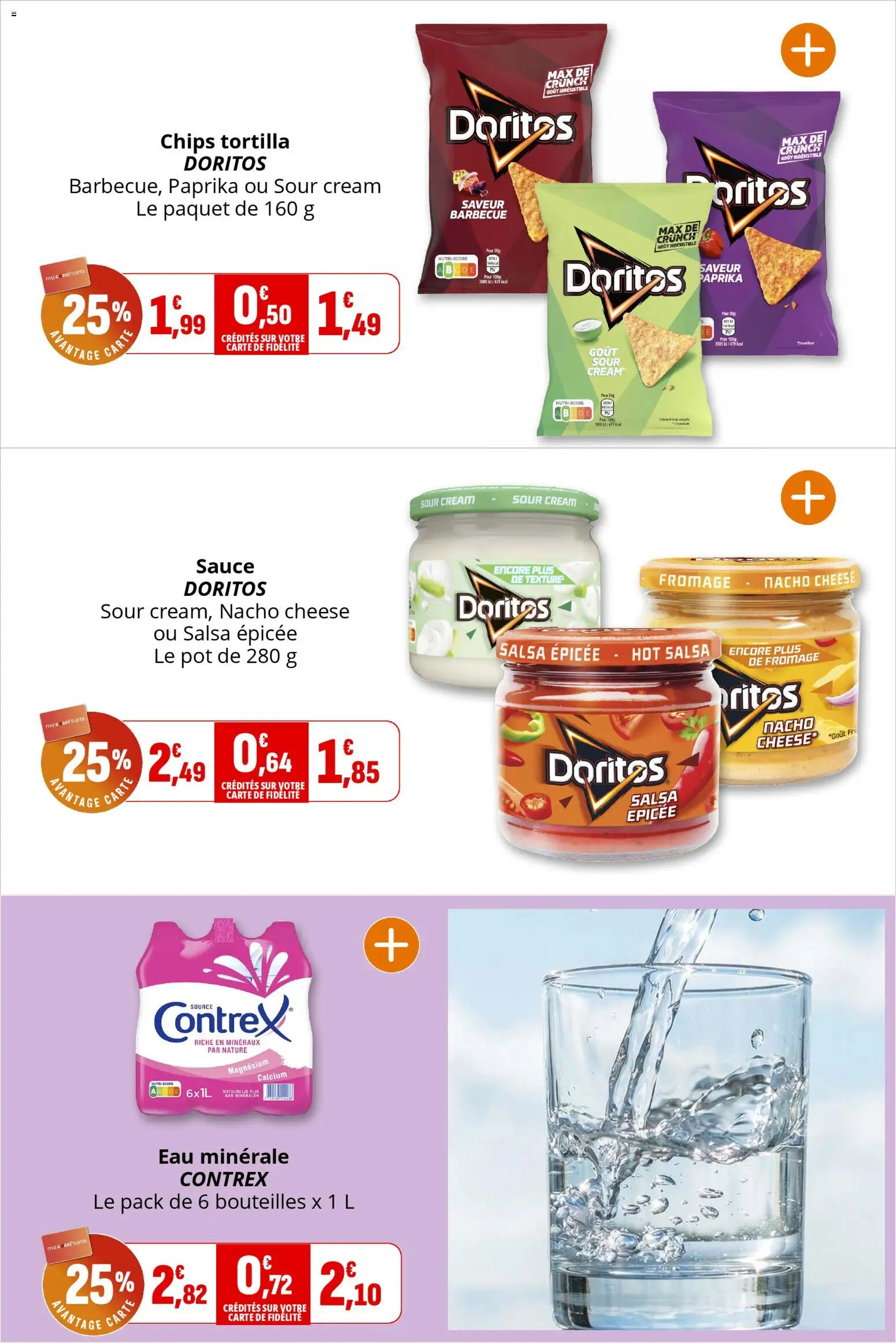 {H1} | Page: 25 | Produits: Eau minérale, Paprika, Barbecue, Fromage