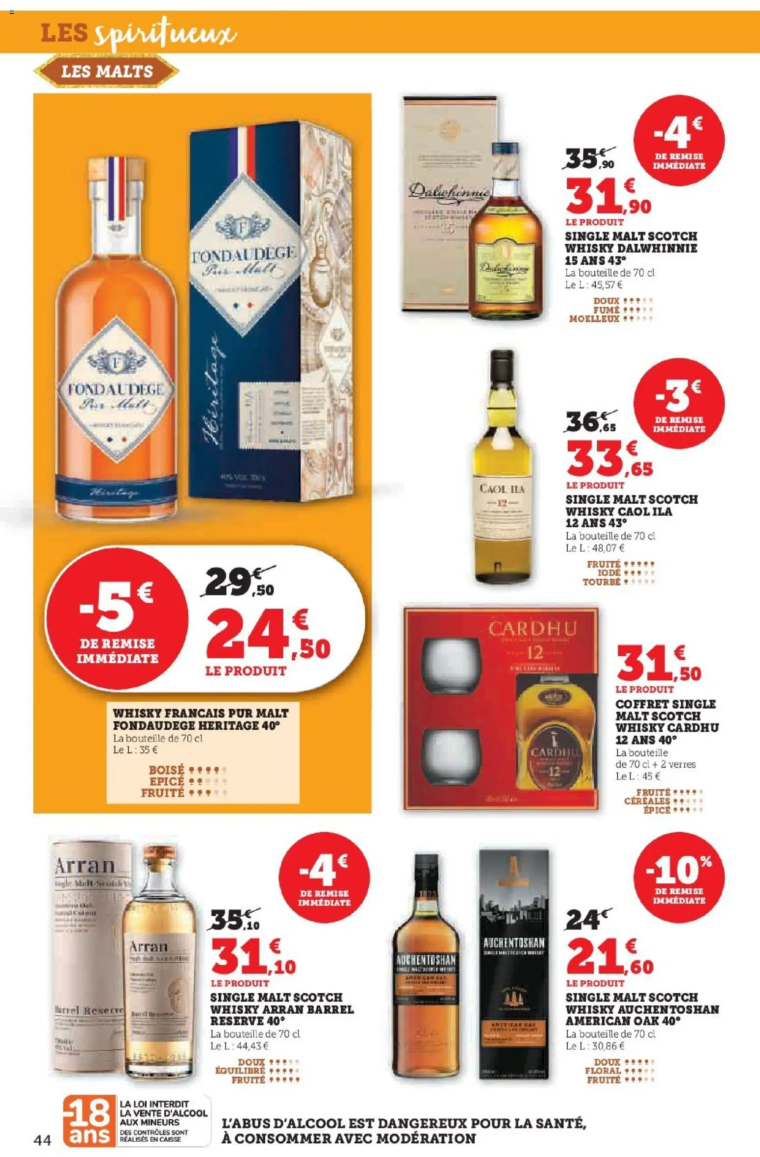 {H1} | Page: 44 | Produits: Whisky, Céréales