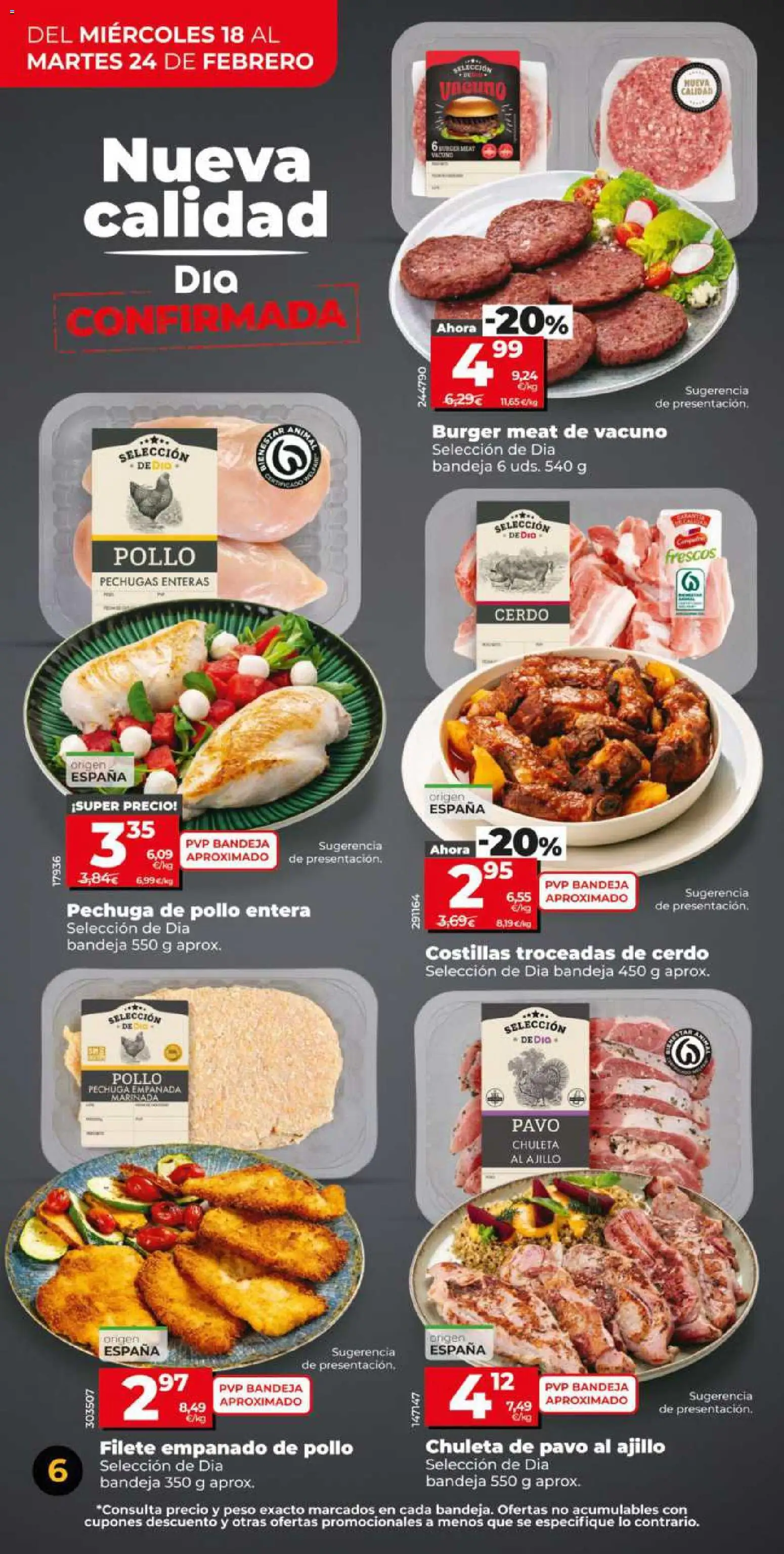 Dia - folleto Market │ válido desde el 18.02.2026 | Página: 6 | Productos: Cerdo, Peso, Filete, Bandeja