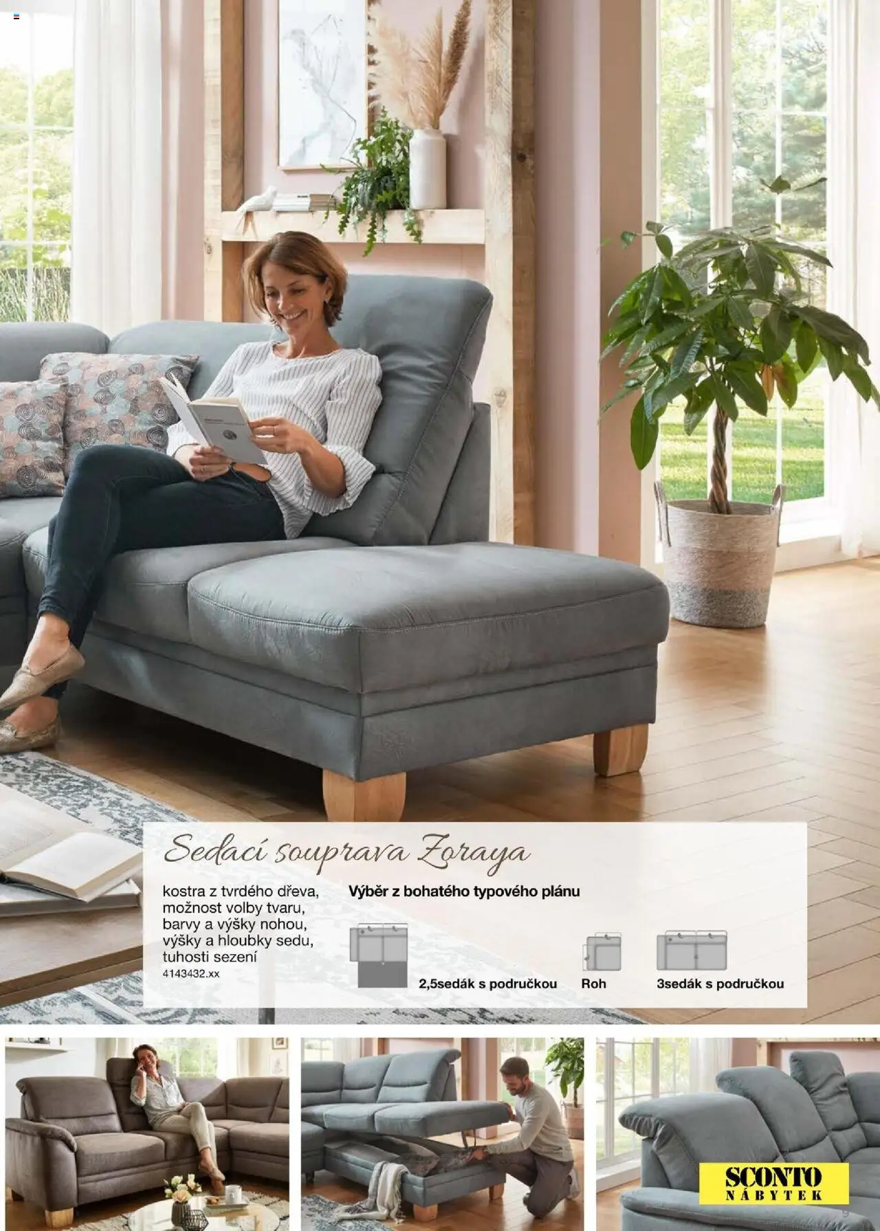 Sconto nábytek katalog - Sedací soupravy od 01.01.2025 | Strana: 9 | Produkty: Sedací souprava, Nábytek, Barvy