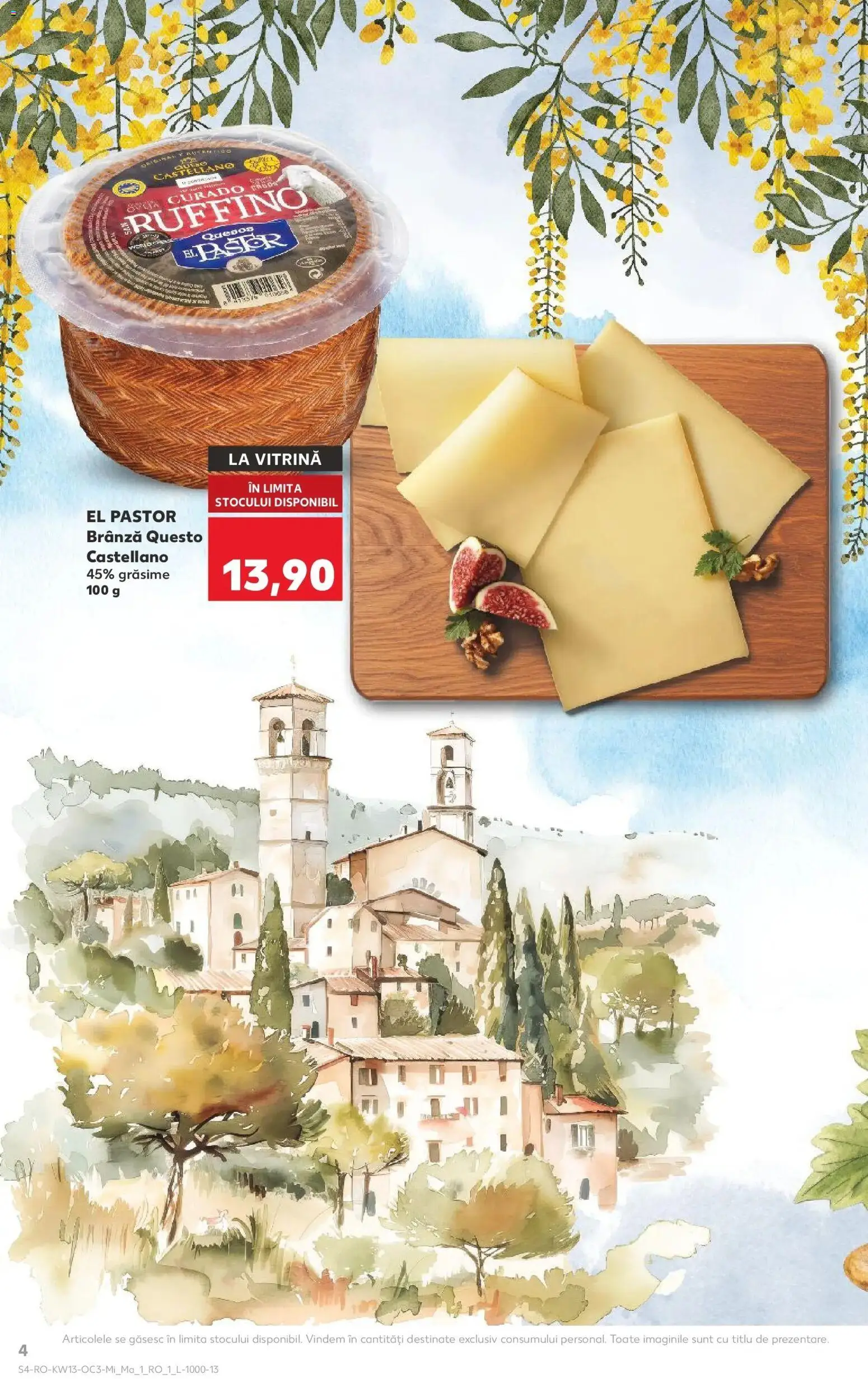 Noul catalog Kaufland – valabil de la 25.03.2026 | Pagină: 4 | Produse: Vitrină, Brânză