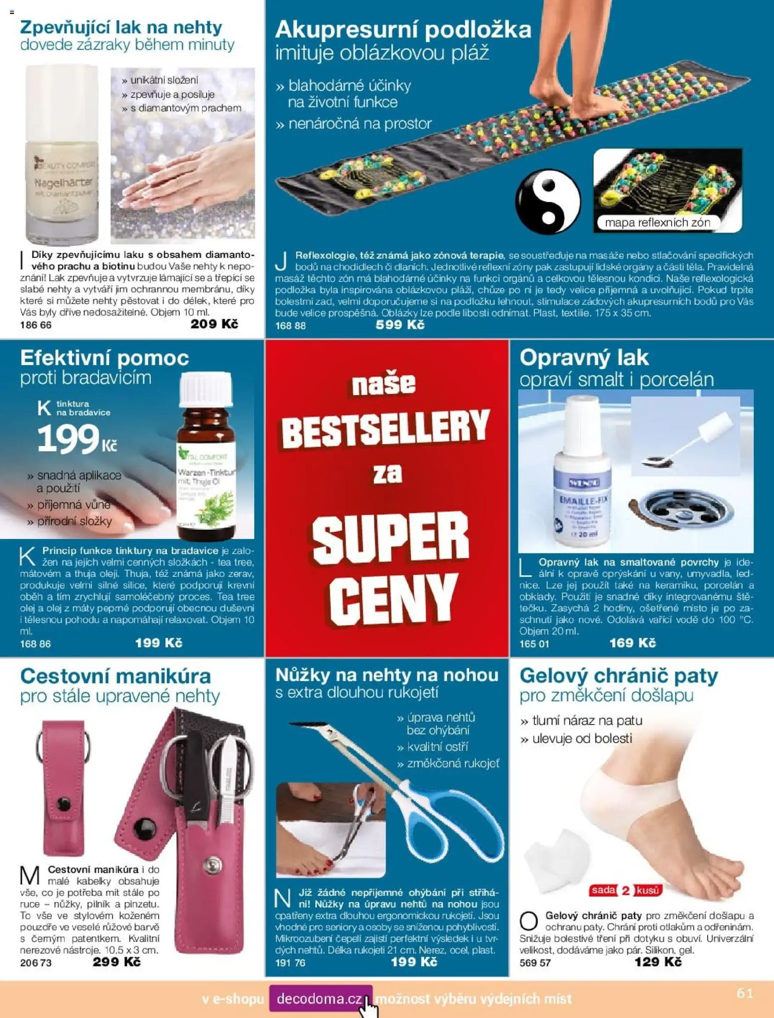 Decodoma katalog od 16.02.2026 | Strana: 61 | Produkty: Olej, Nůžky, Nehty, Lak na nehty