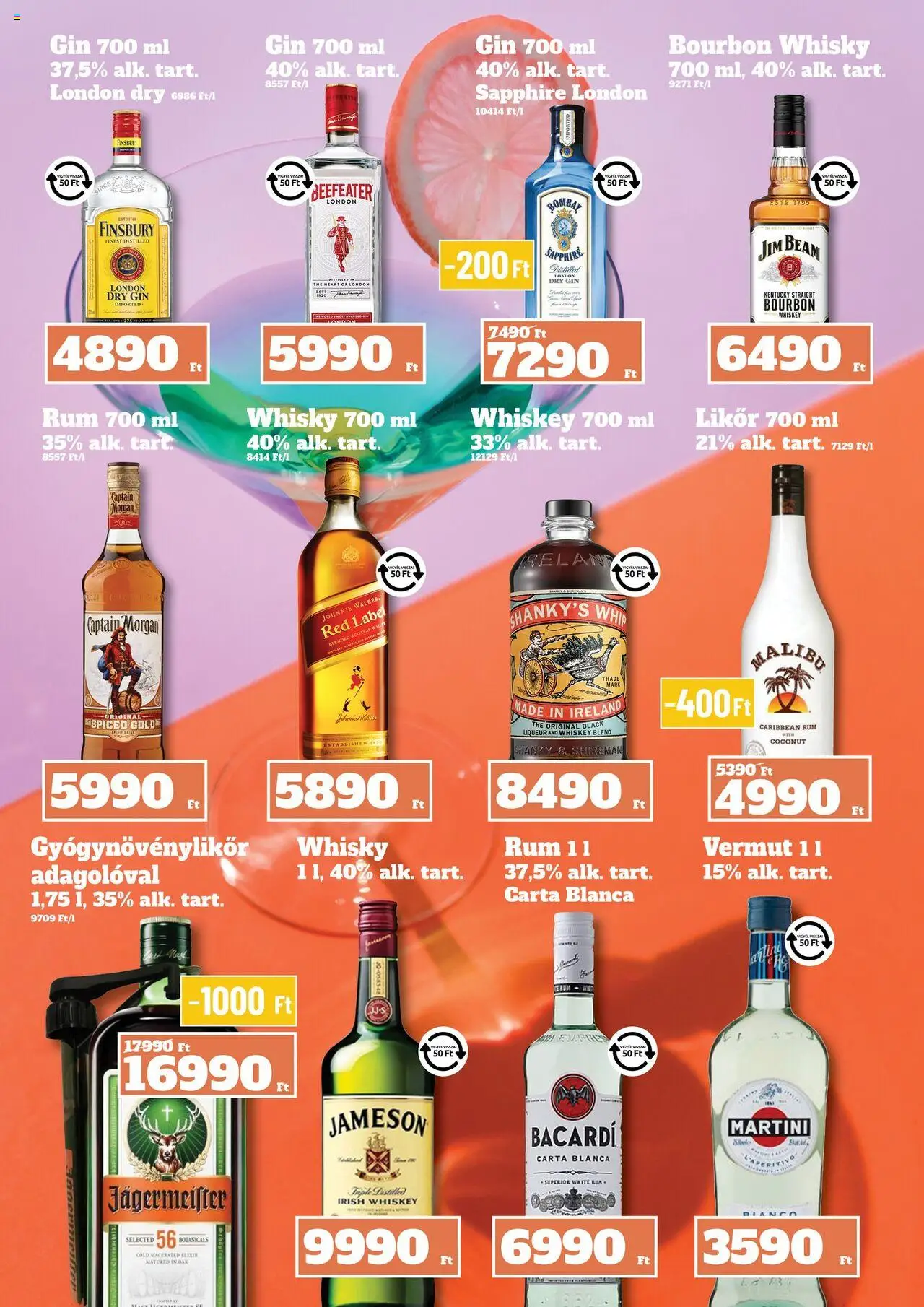 Family Diszkont akciós ujság - amely érvényes a következő dátumtól: 16.10.2025 | Oldal: 21 | Termékek: Bourbon, Rum, Captain morgan, Só