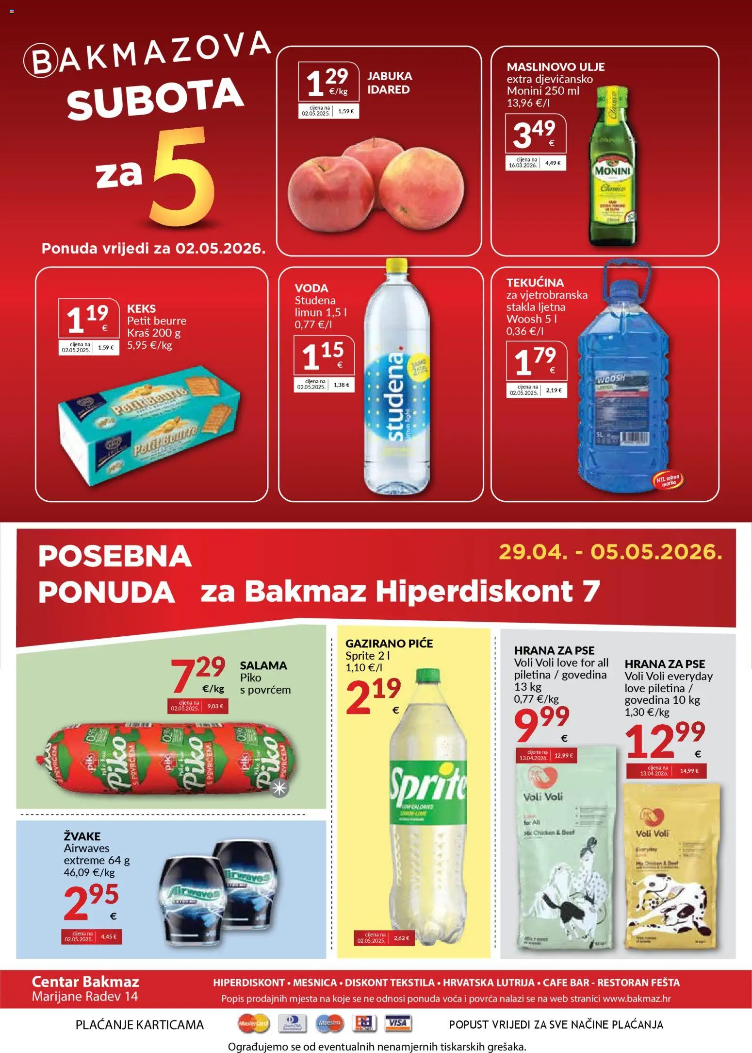 Bakmaz katalog | vrijedi od 29.04.2026 | Stranica: 8 | Proizvodi: Ulje, Maslinovo ulje, Keks, Limun