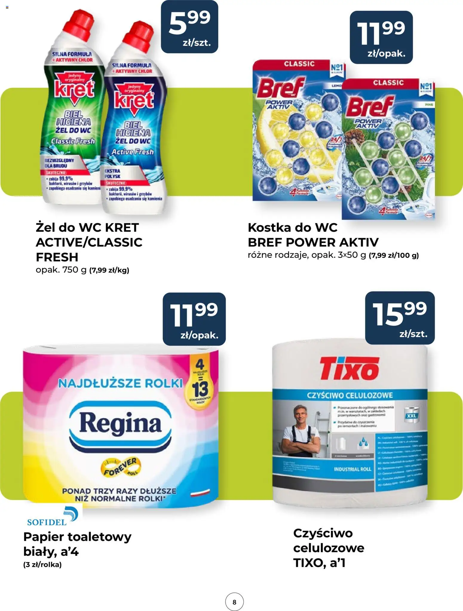 Mrówka Gazetka od 12.02.2026 | Strona: 8 | Produkty: Papier toaletowy, Rolki