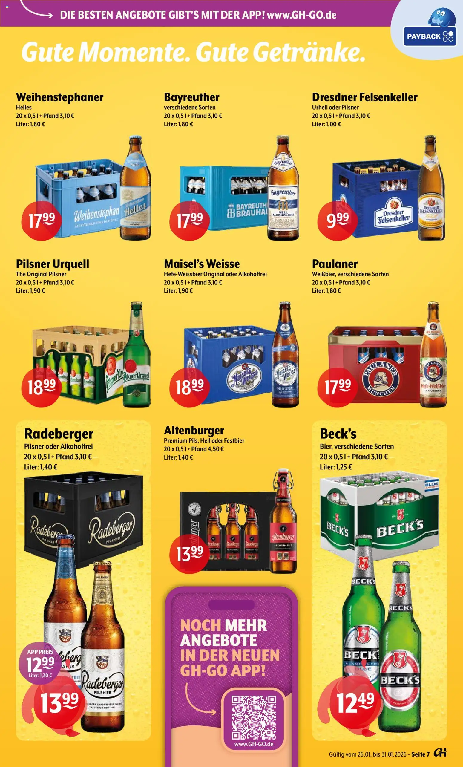 Getränke Hoffmann - Brandenburg – gültig ab 26.01.2026 | Seite: 7 | Produkte: Pils, Pilsner urquell, Paulaner